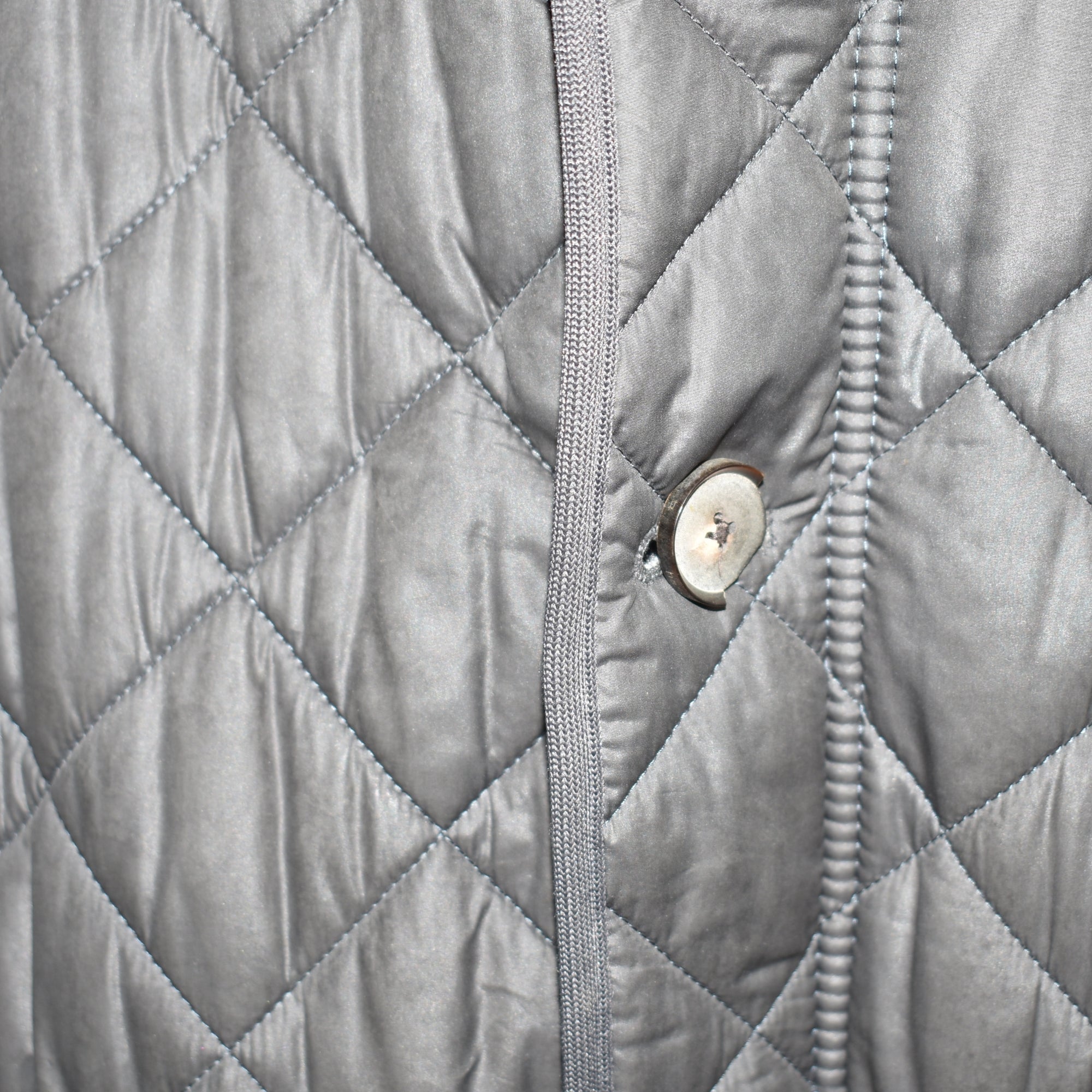 Gray Quilted Jacket made of Polyester/ Polyamide (EU 54)