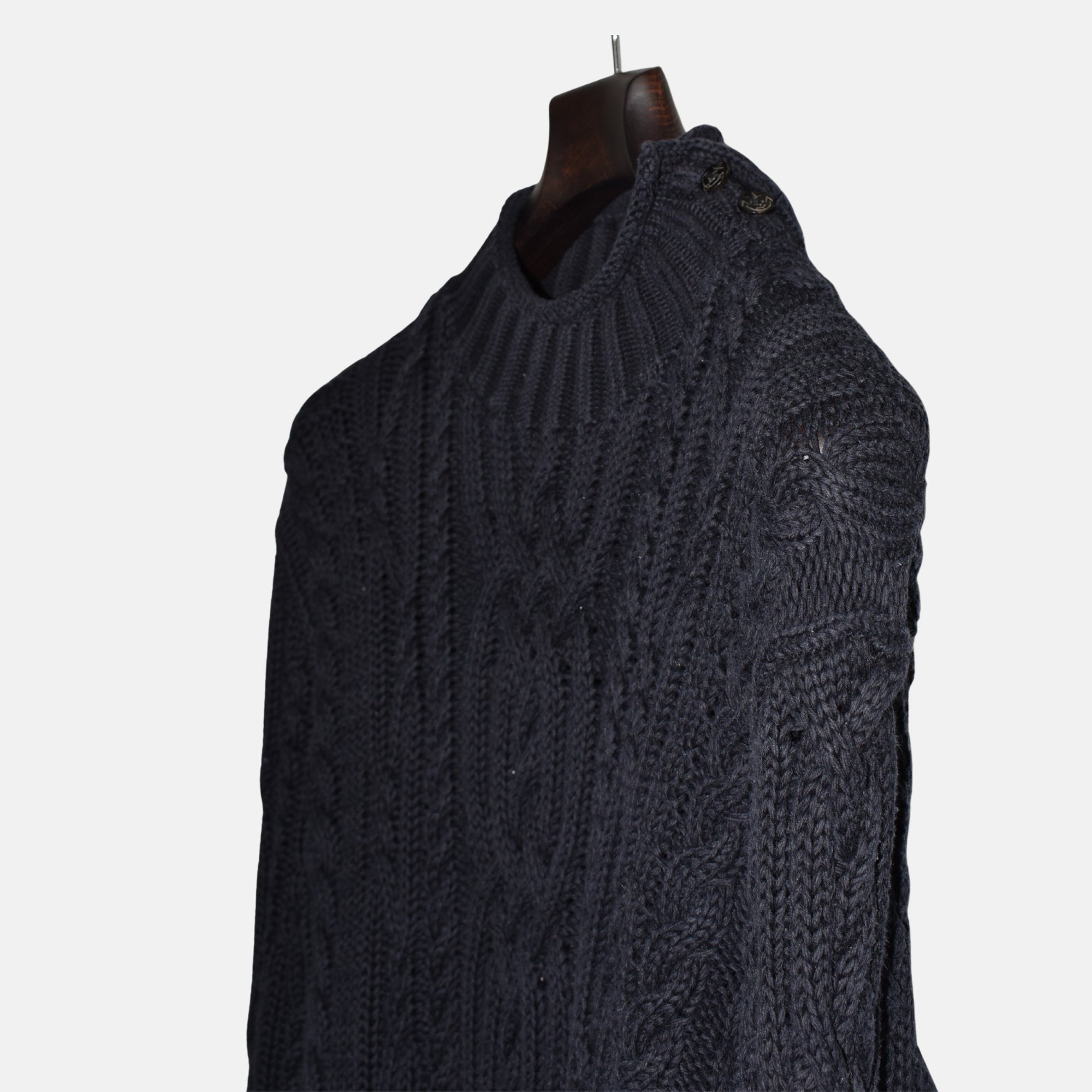 Navy Sweater made of Cotton (L)