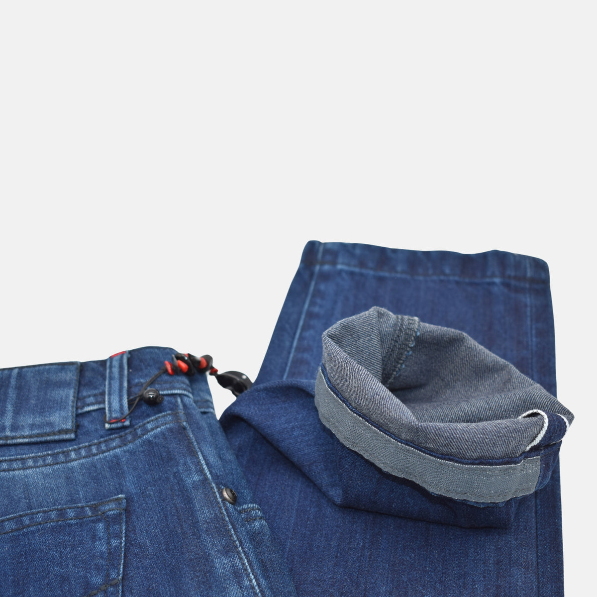 Blue Washed-out Jeans made of Cotton (W35 / W36 / W37)