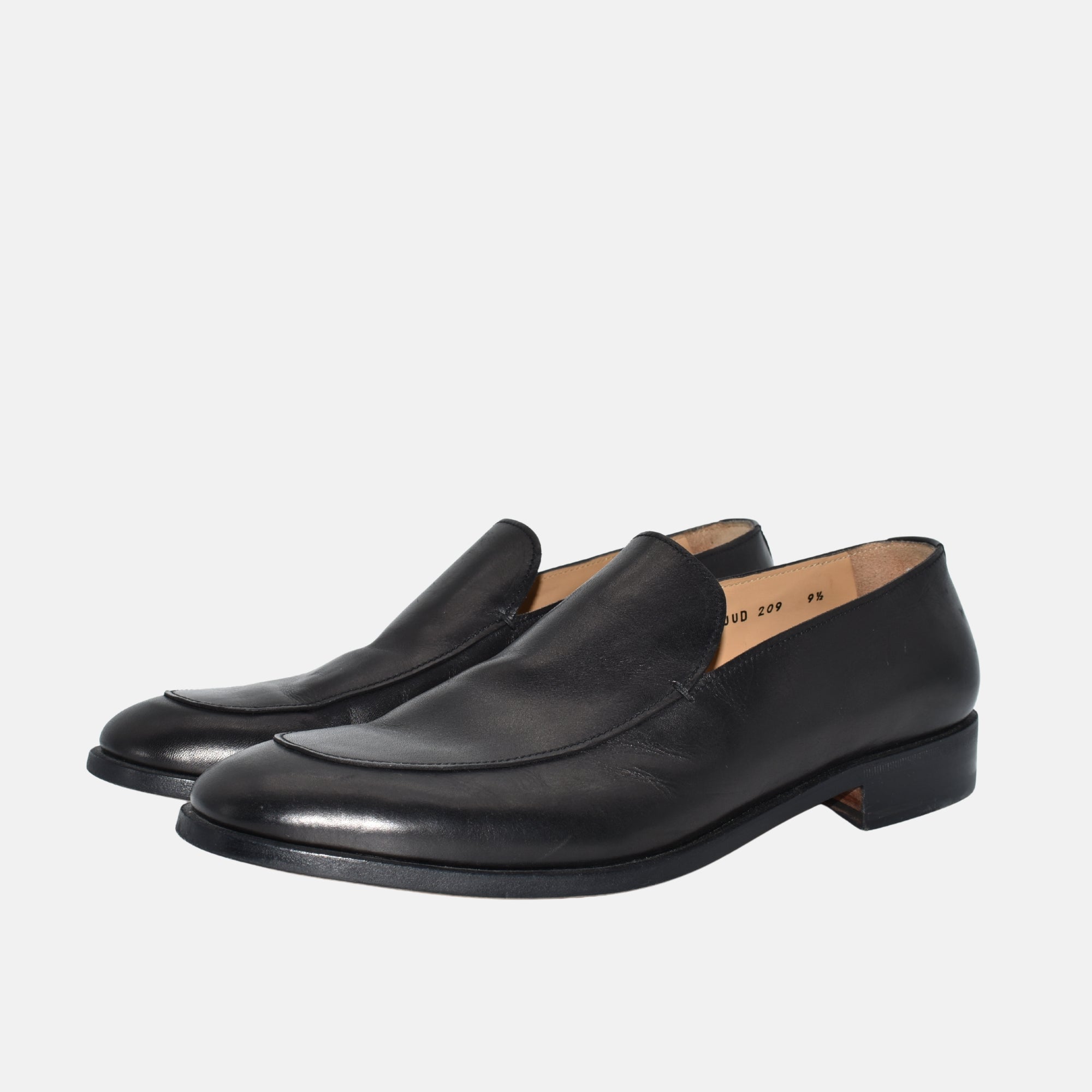 Black Shoes made of Leather (EU 43.5)
