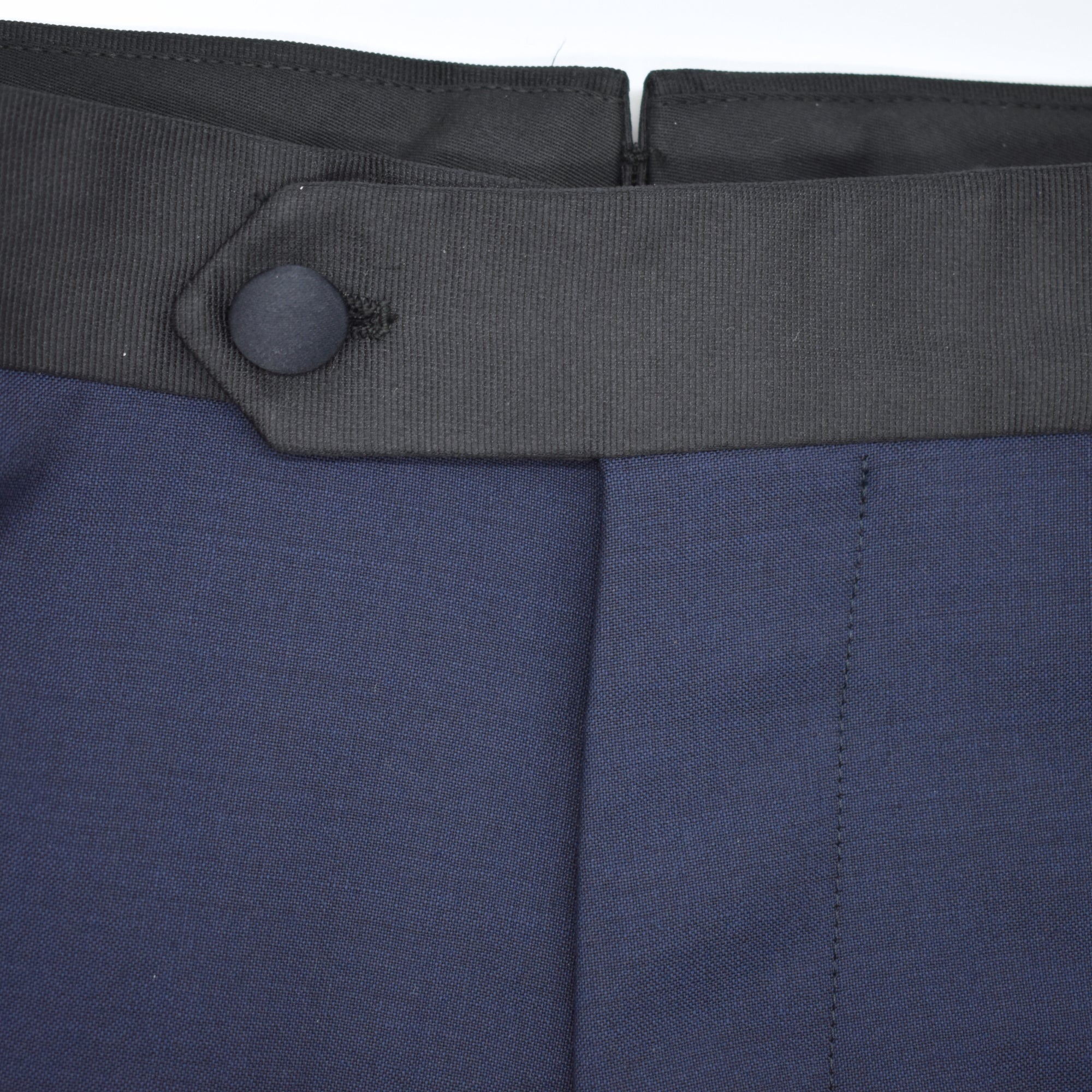 Indigo Blue/Black Smoking made of Wool (EU 54)