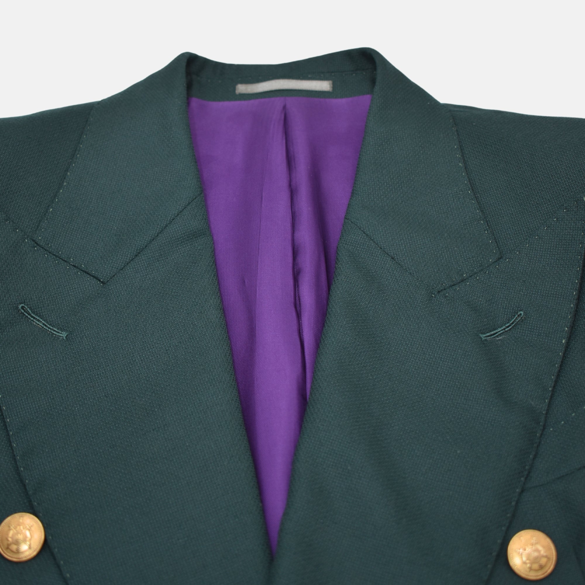 Green Double Breasted Blazer made of Virgin Wool (EU 48)