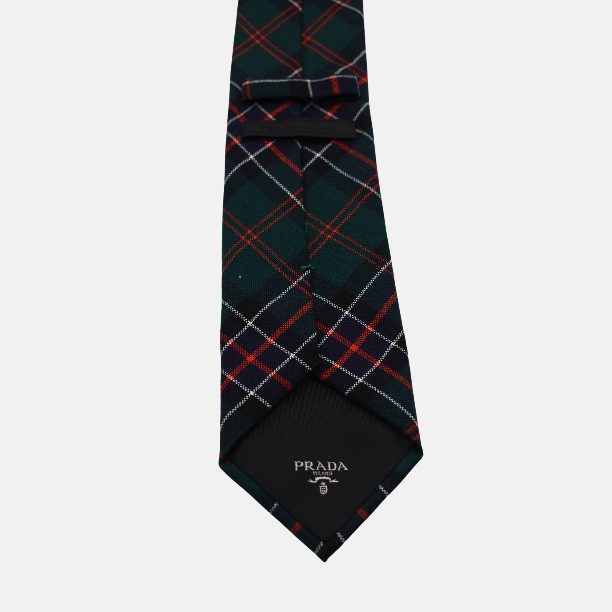 Multicoloured Checkered Tie made of Wool