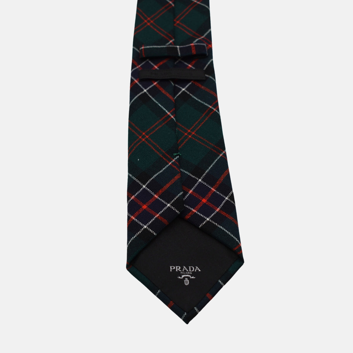 Multicoloured Checkered Tie made of Wool