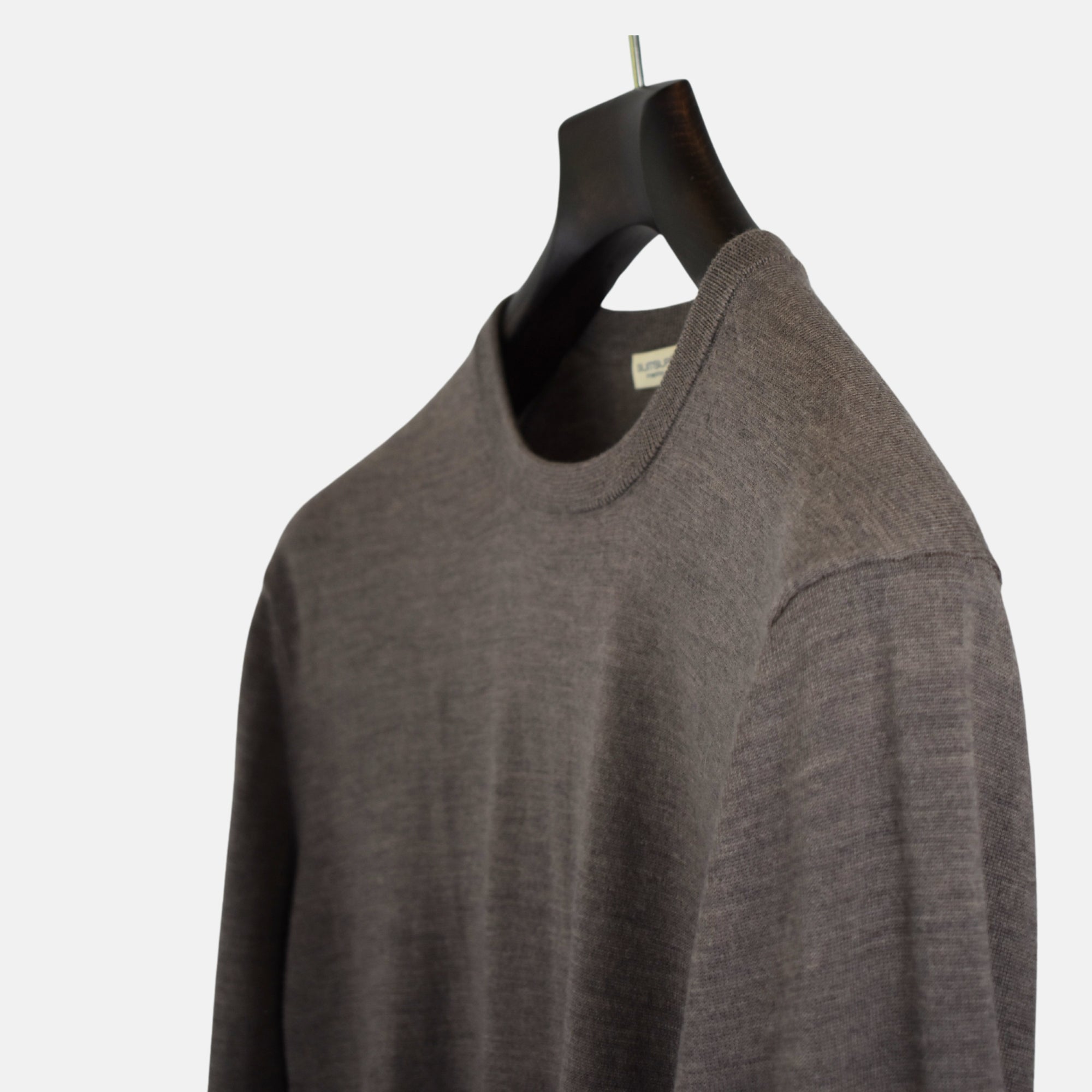 Mud Coloured Pullover made of Merino Wool (XL)