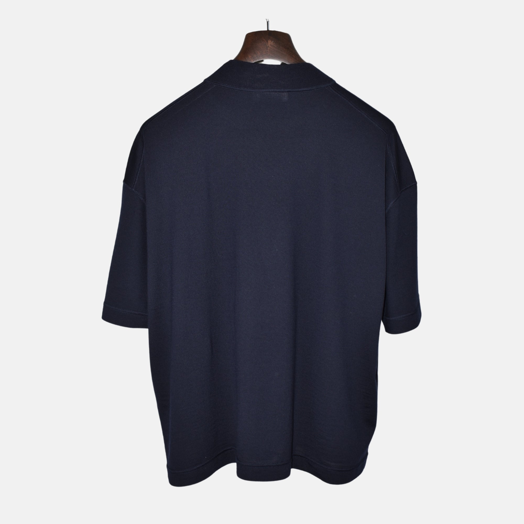 Navy Oversized Sweater made of Virgin Wool (EU 46)