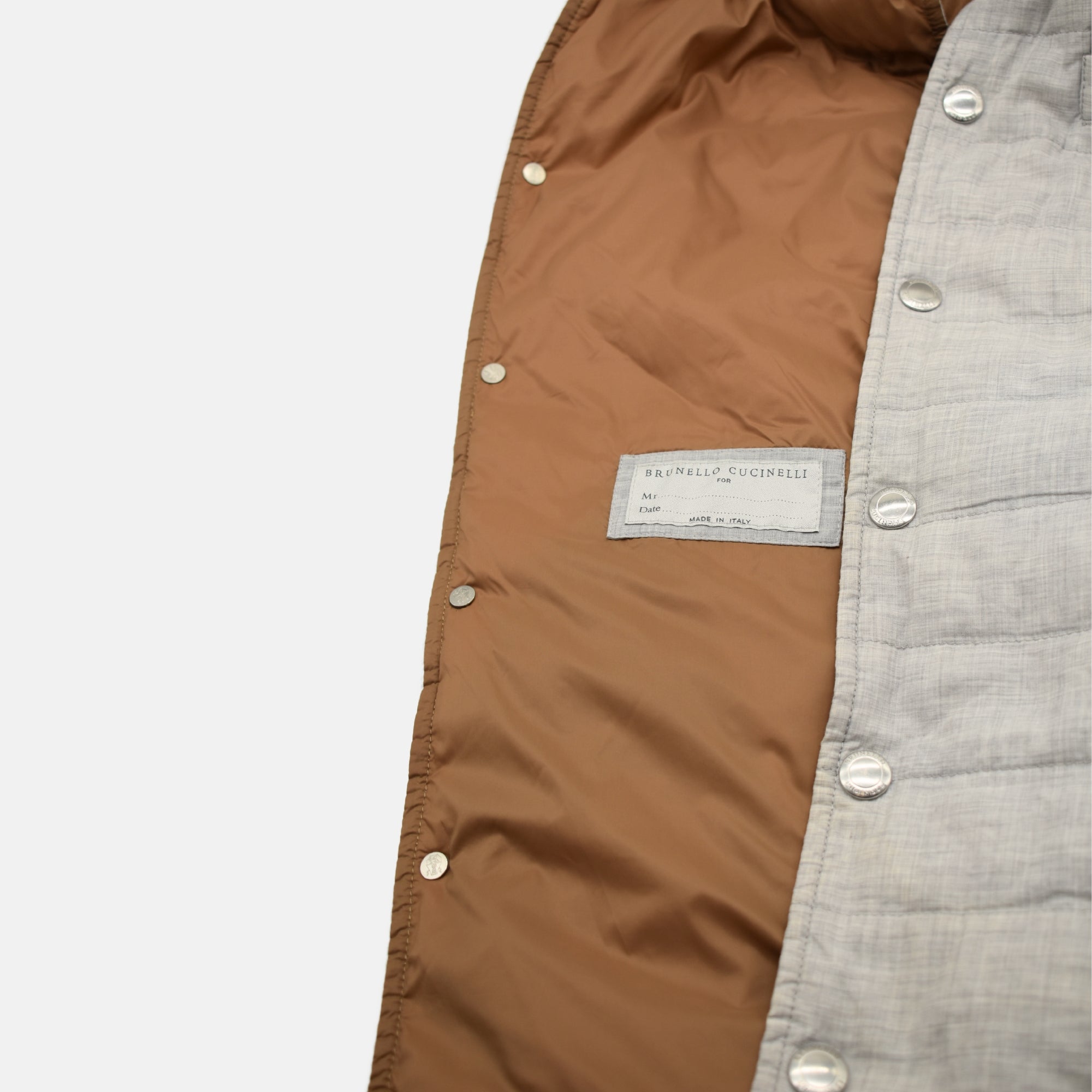 Light Gray Melange Vest made of Cotton (M)