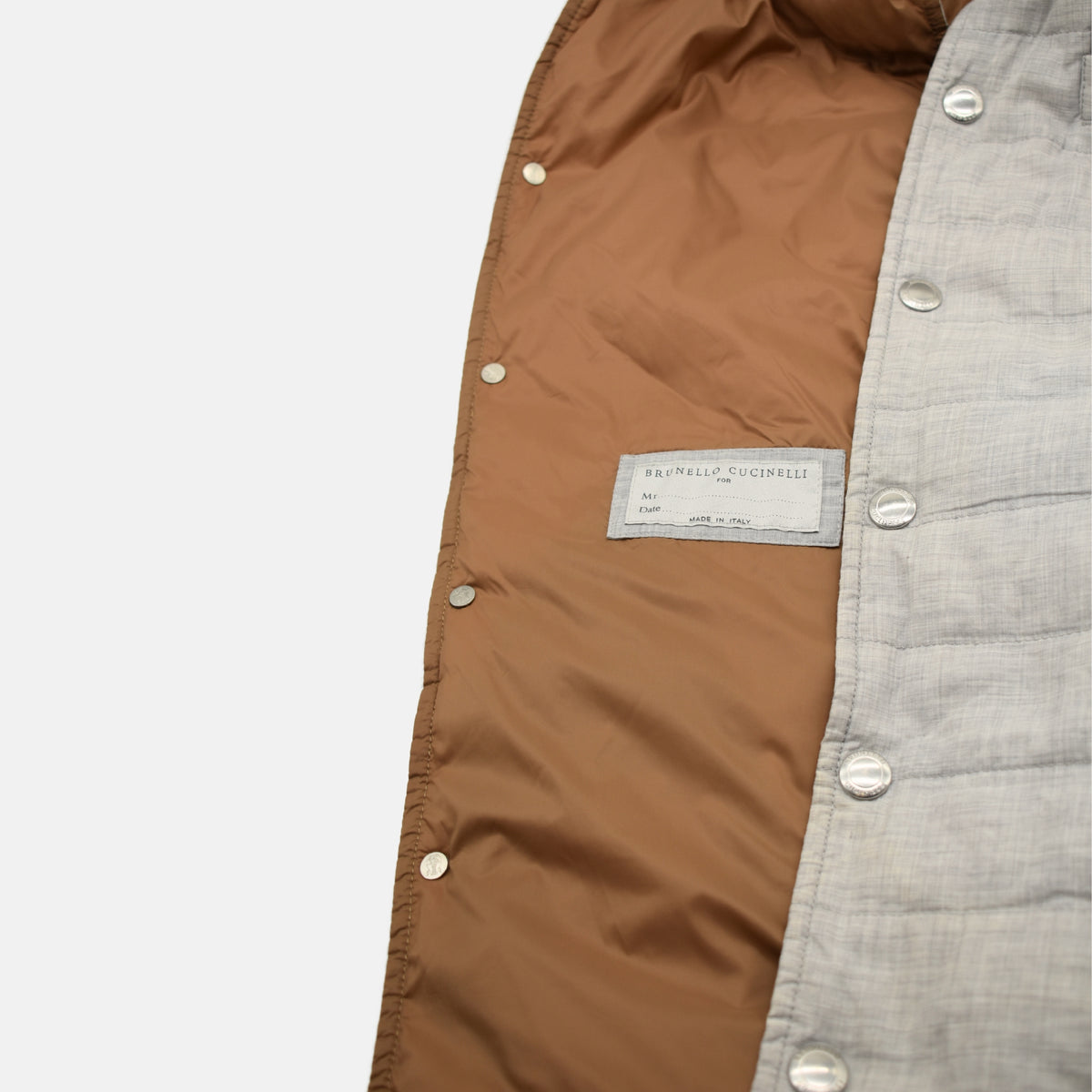 Light Gray Melange Vest made of Cotton (M)