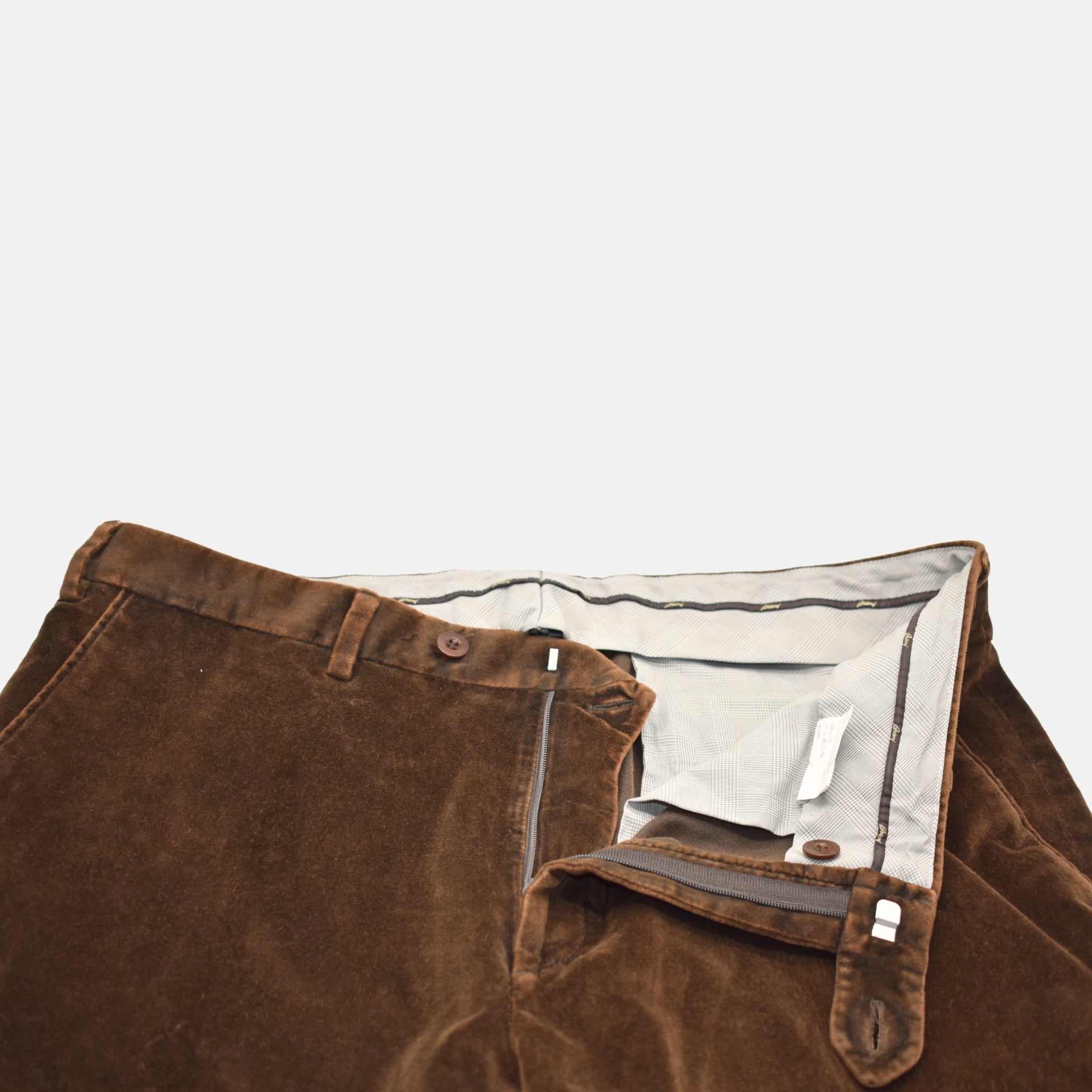 Brown Velvet Trousers made of Cotton (EU 50)