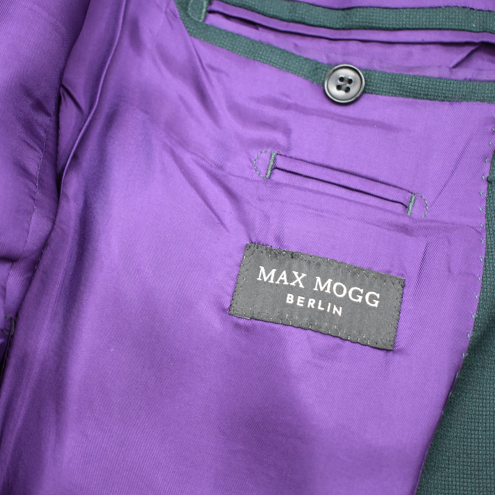 Green Double Breasted Blazer made of Virgin Wool (EU 48)