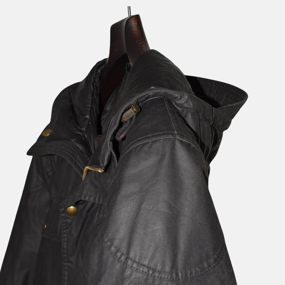 Black Waxed Jacket made of Polyester (EU 50)