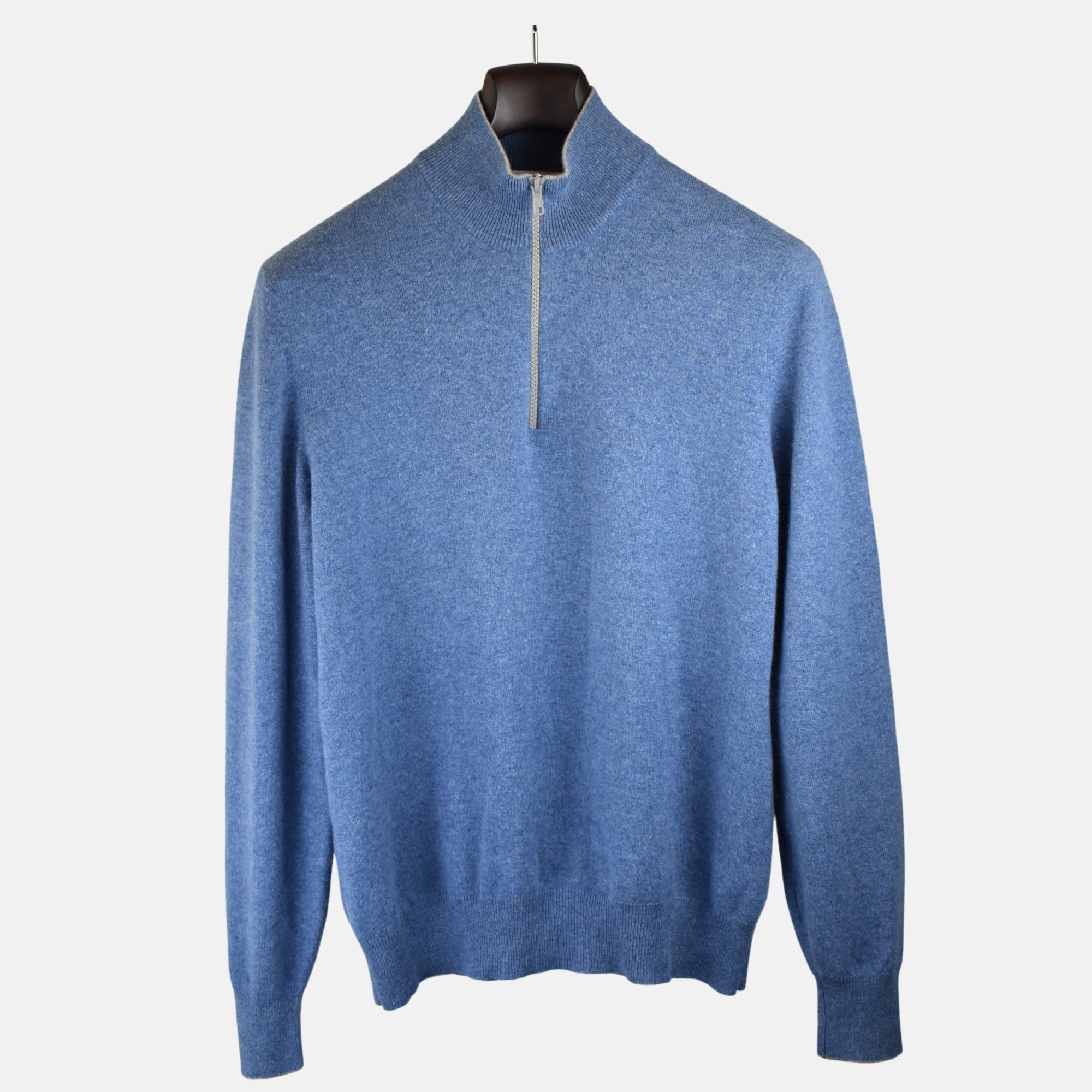 Blue Pullover made of Cashmere (M)