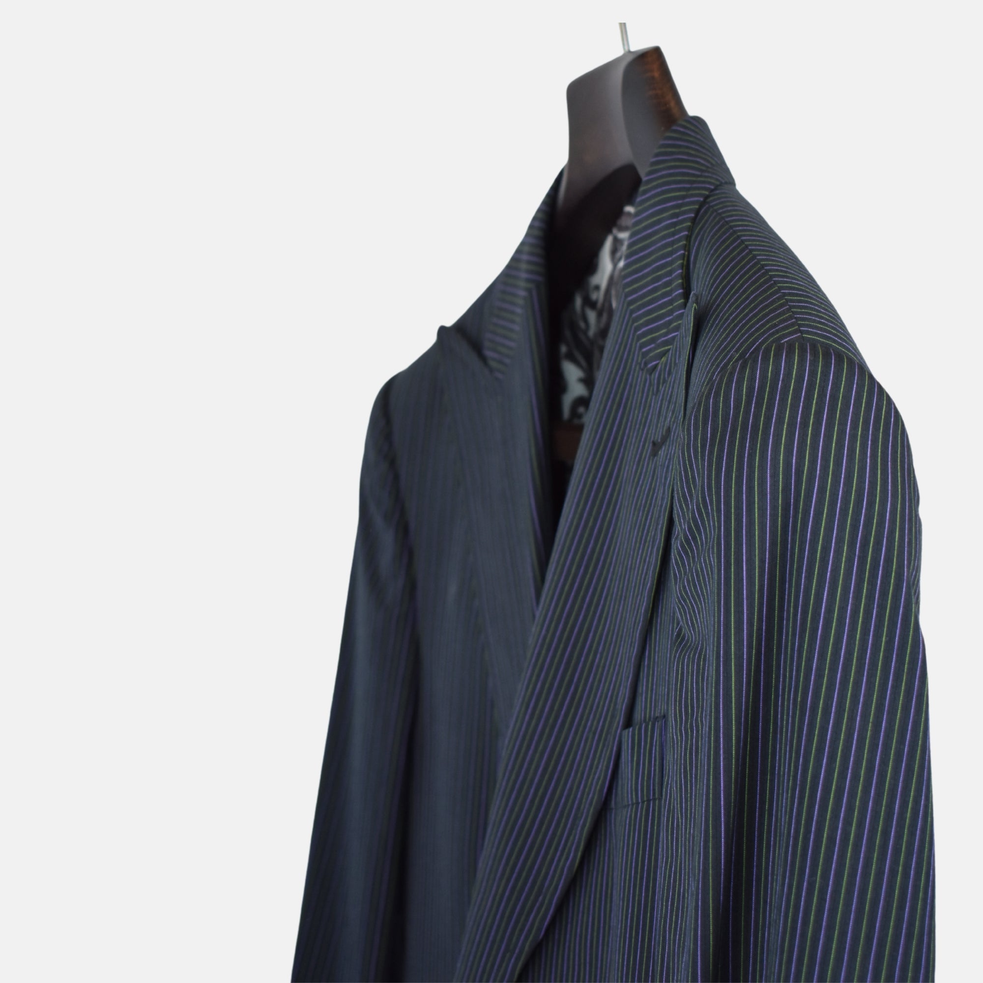 Multicoloured Striped Suit made of Cotton (EU 48)