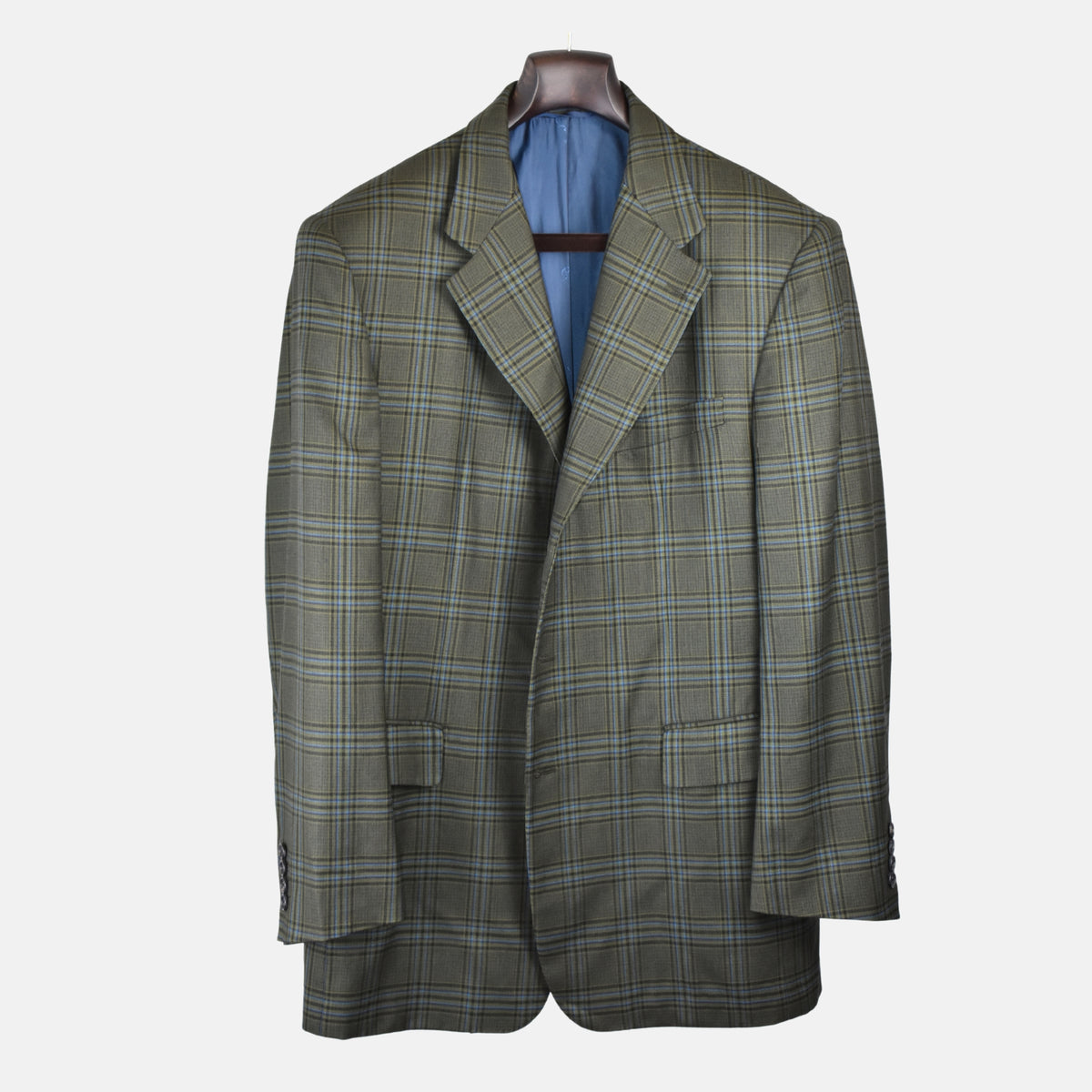 Buntkarierter Blazer aus Wolle (EU 52)