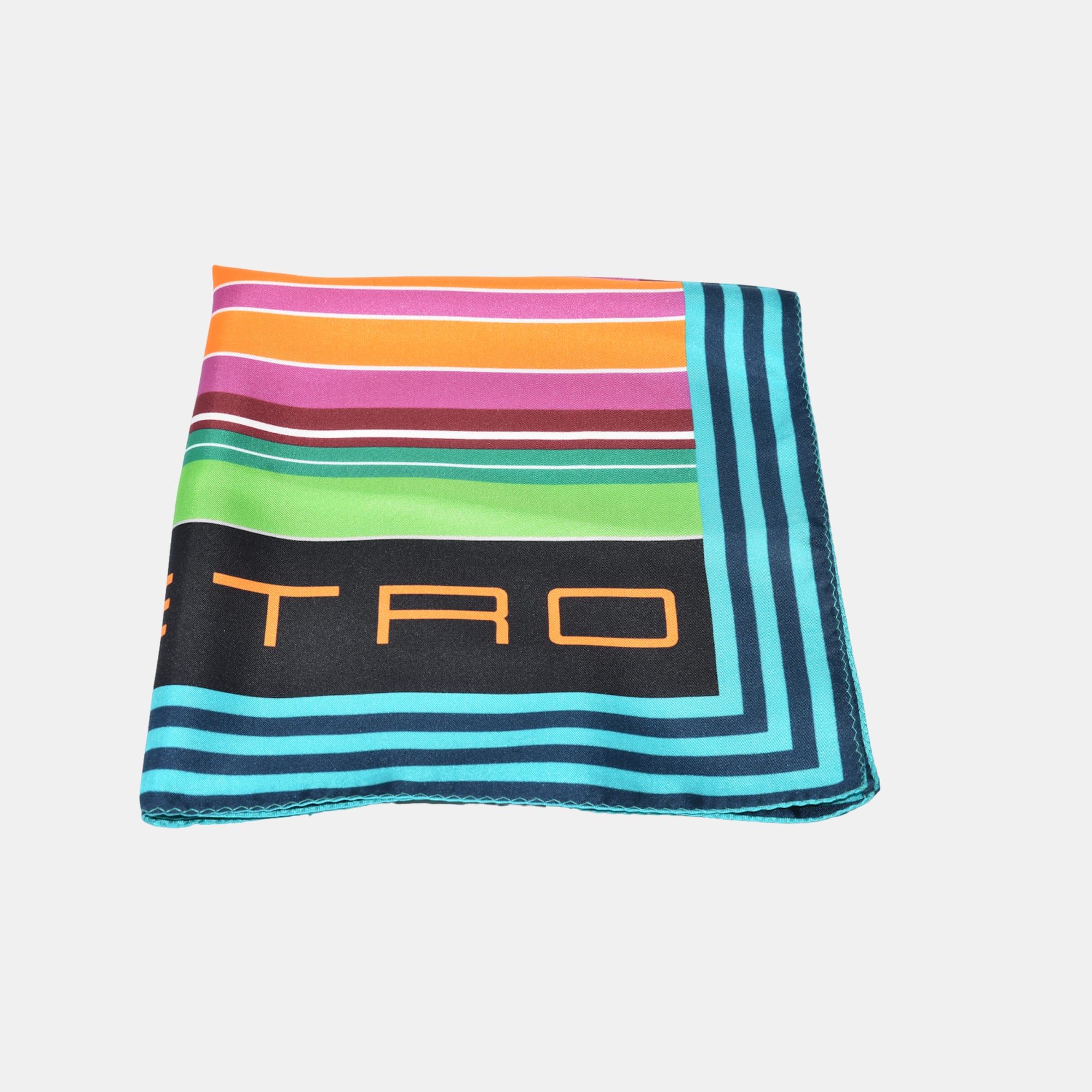 Multicoloured Square Pocket made of Silk