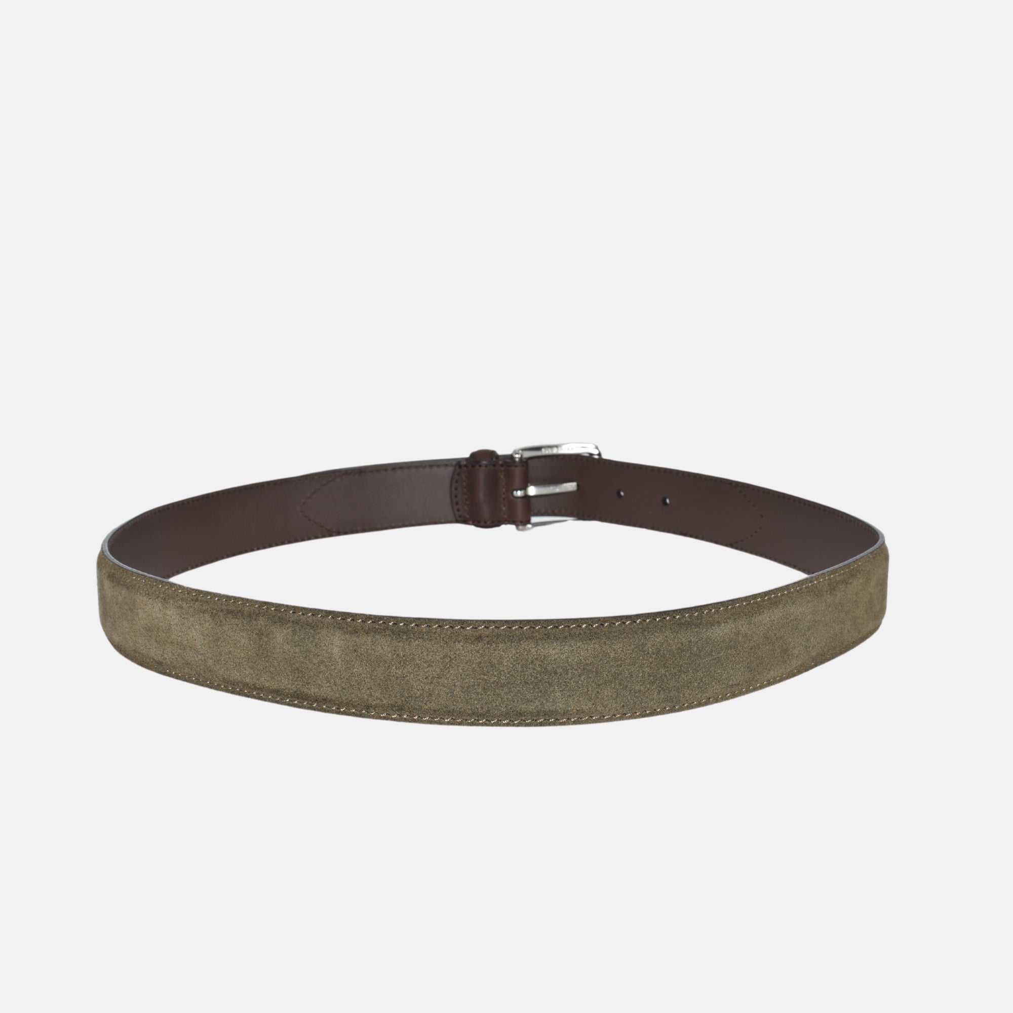 Khaki Belt made of Suede (S)
