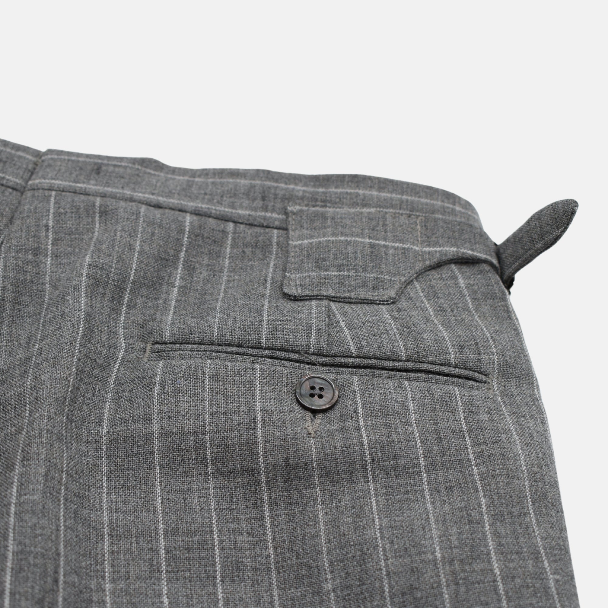 Light Gray Stripe Suit made of Wool (EU 50)