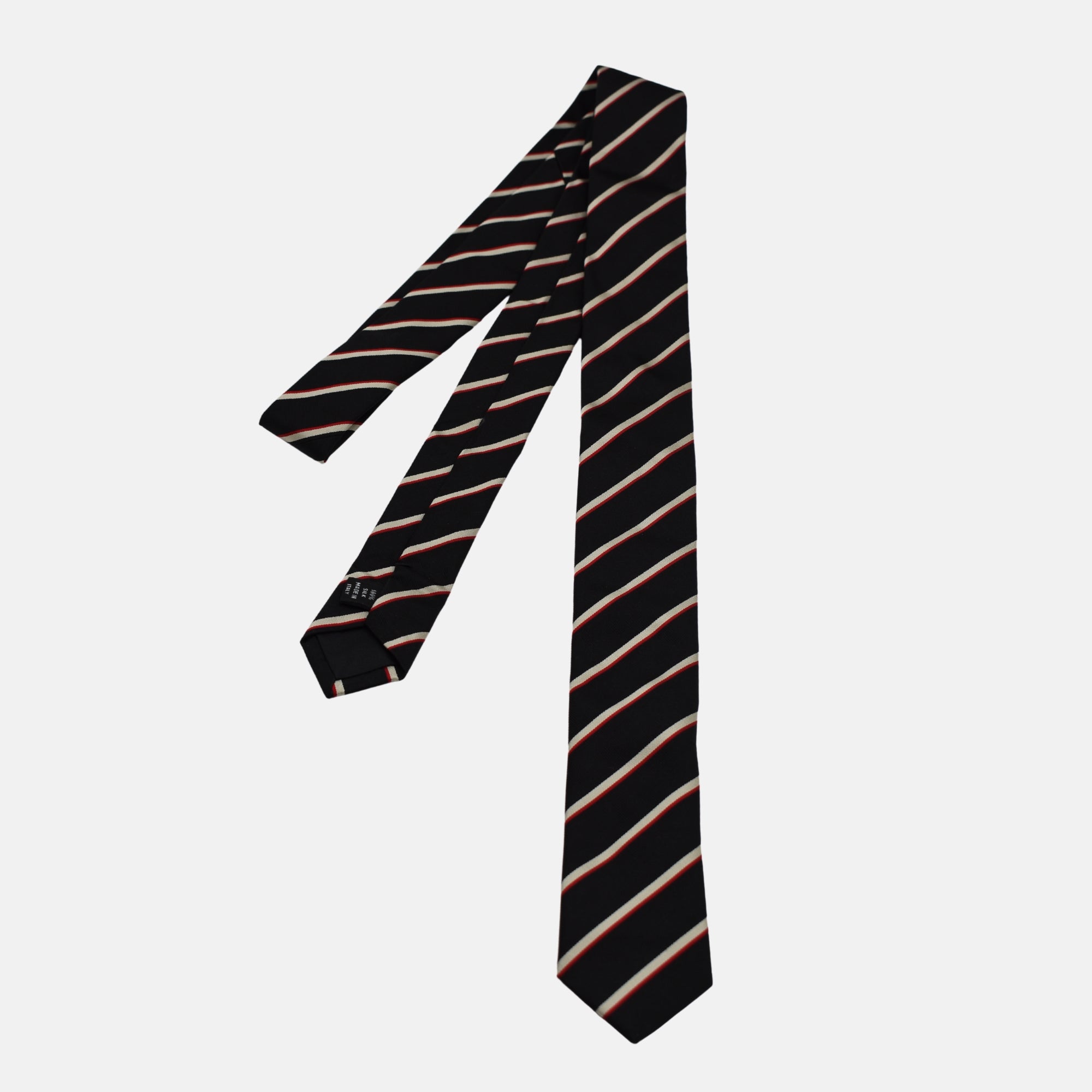 Multicoloured Striped Tie made of Silk