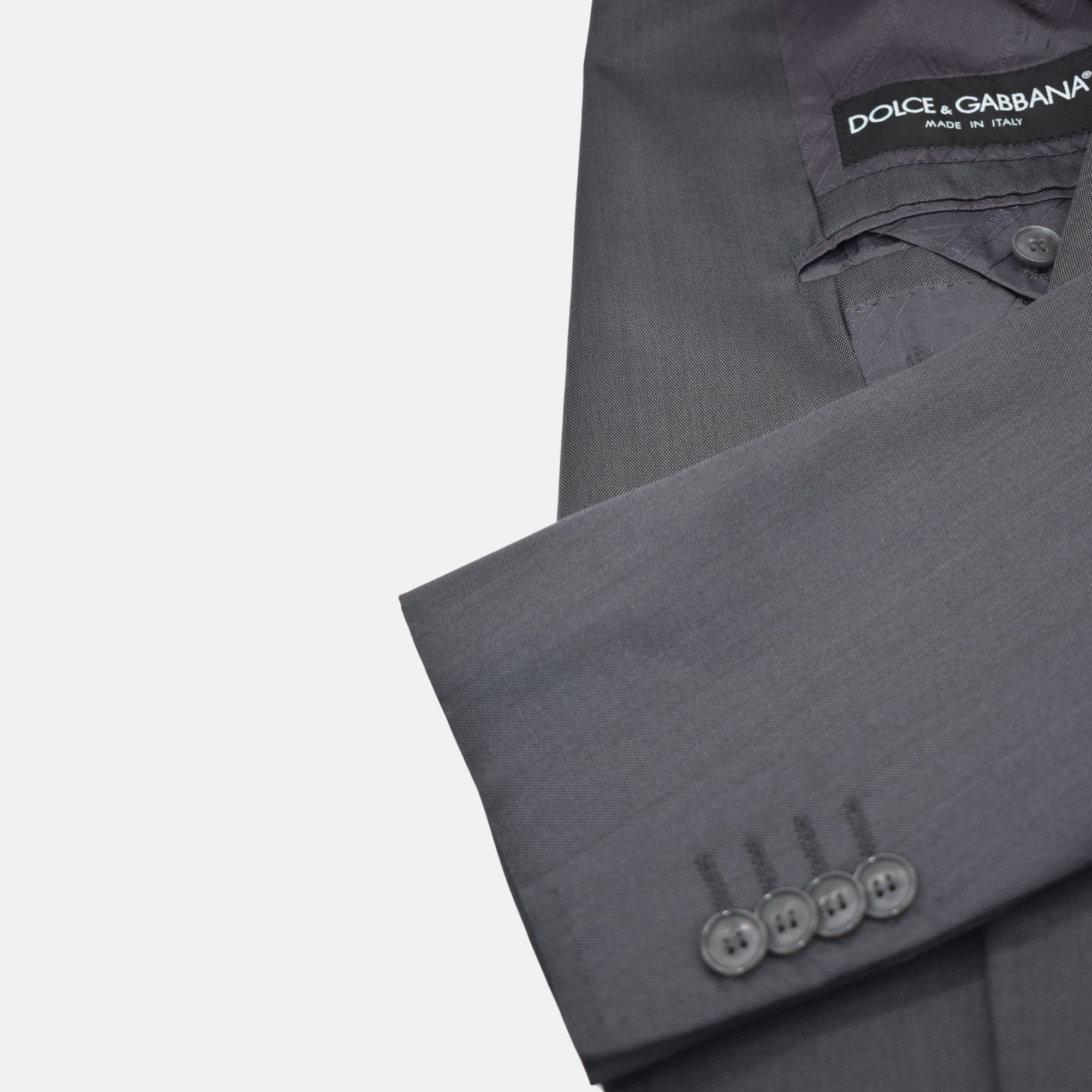 Gray Suit made of Virgin Wool/Silk (EU 46)