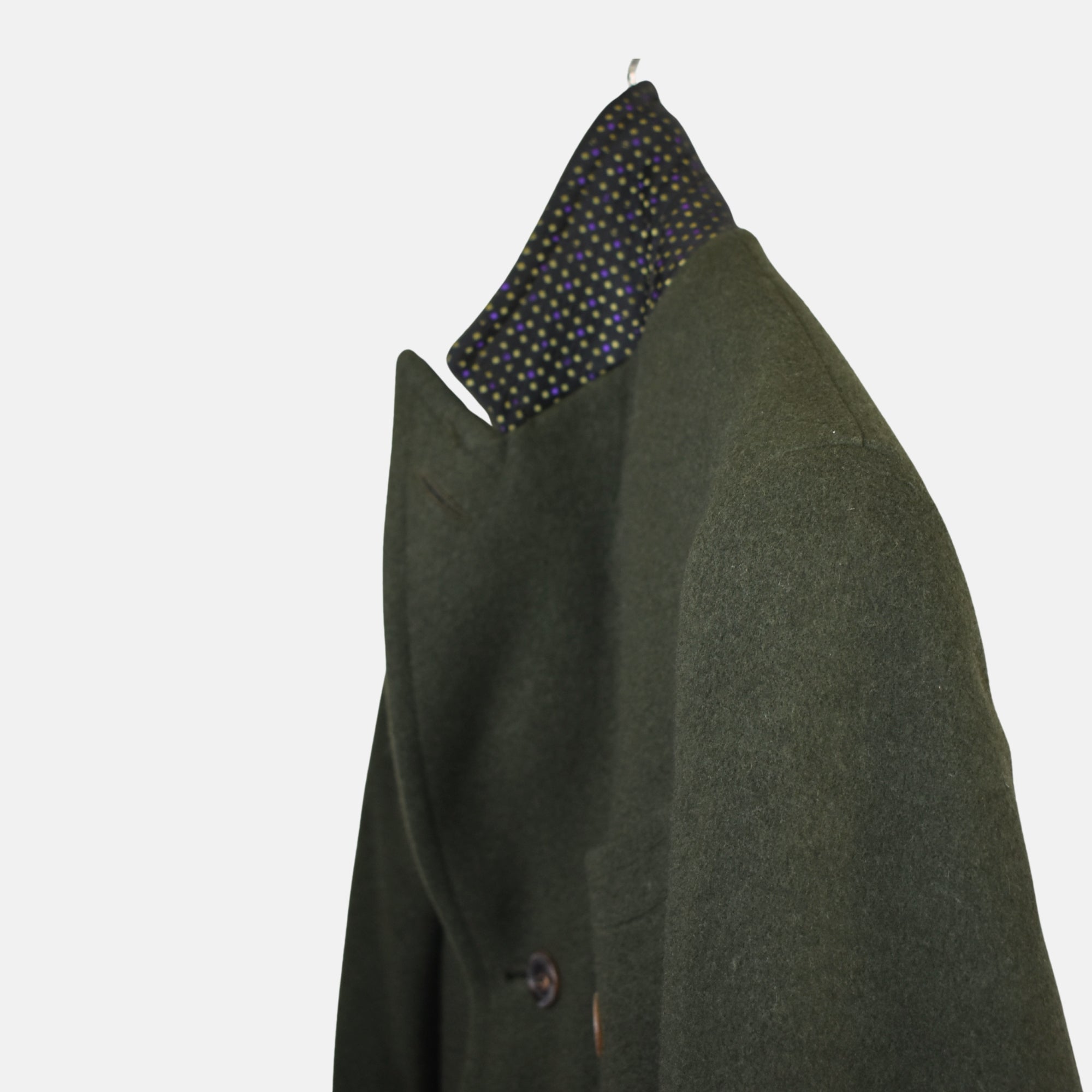 Green Double Breasted Coat made of Wool/Cashmere (EU 50)