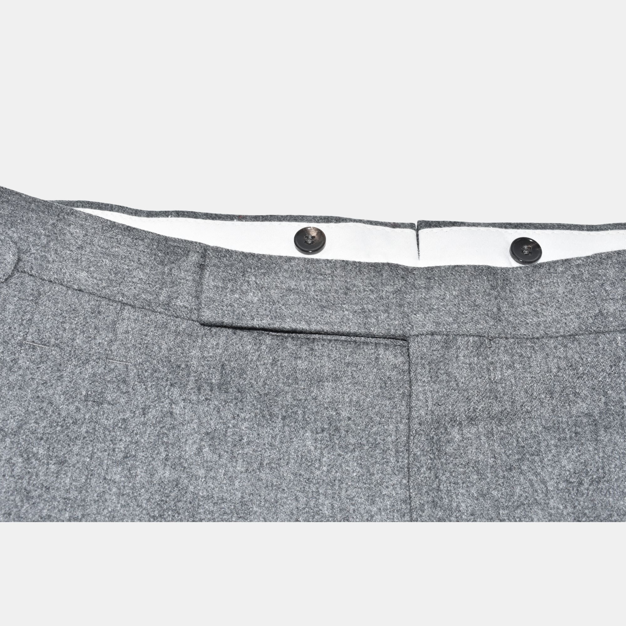 Dark Gray Flanel Trousers made of Wool (EU 38)