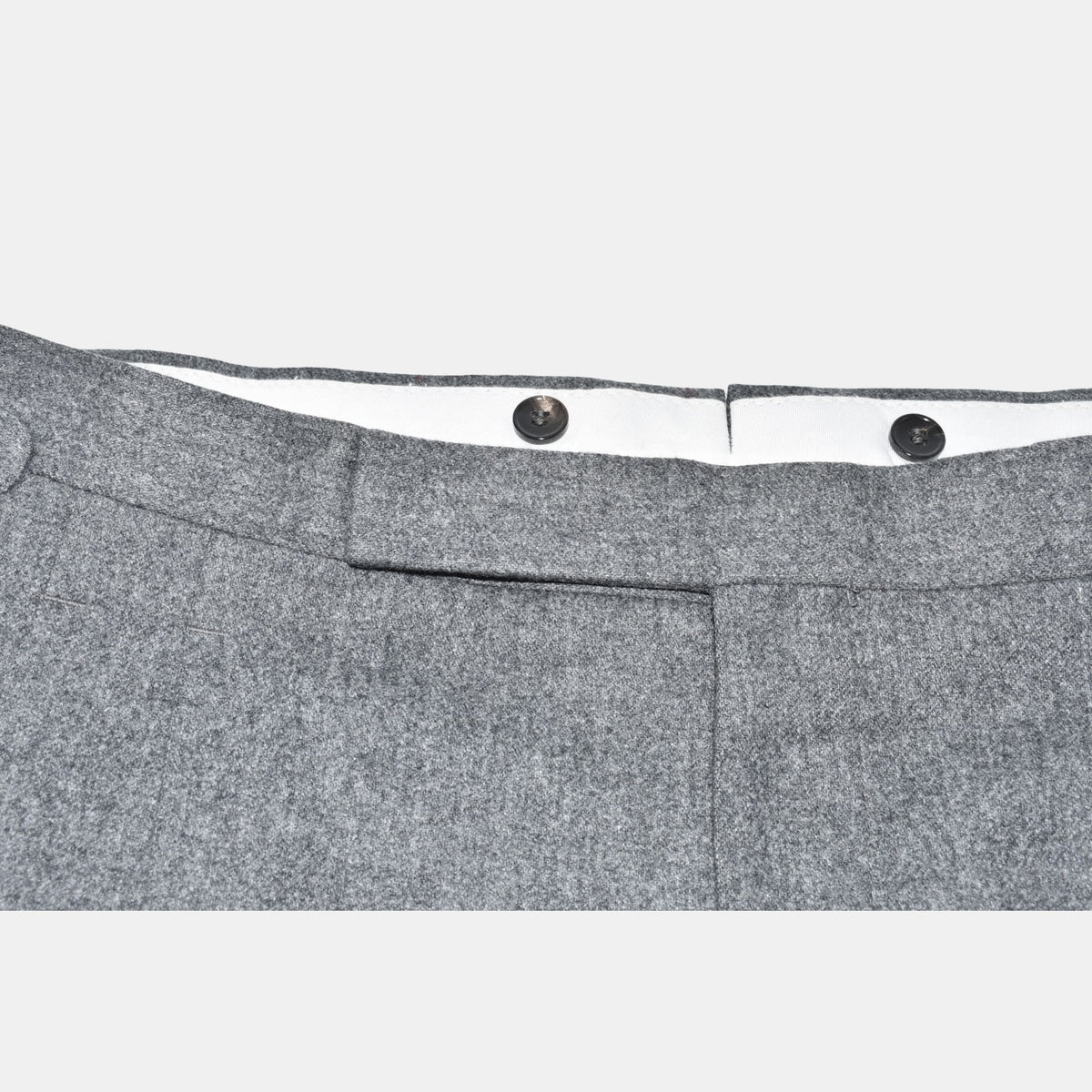Dark Gray Flanel Trousers made of Wool (EU 38)