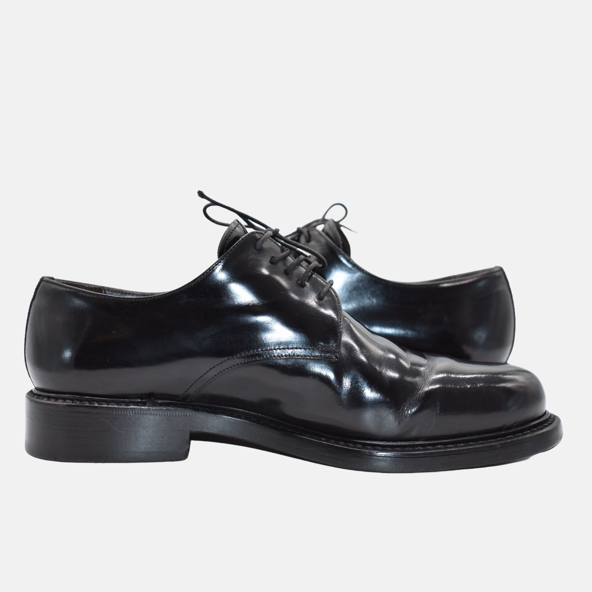 Black Shoes made of Leather (EU 43)