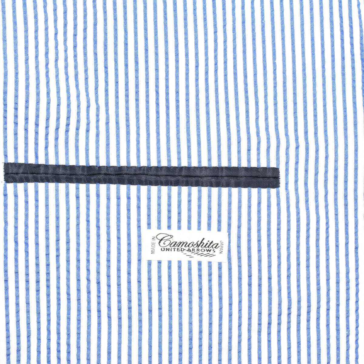 Blue/White Striped Blazer made of Cotton/Silk (EU 54)