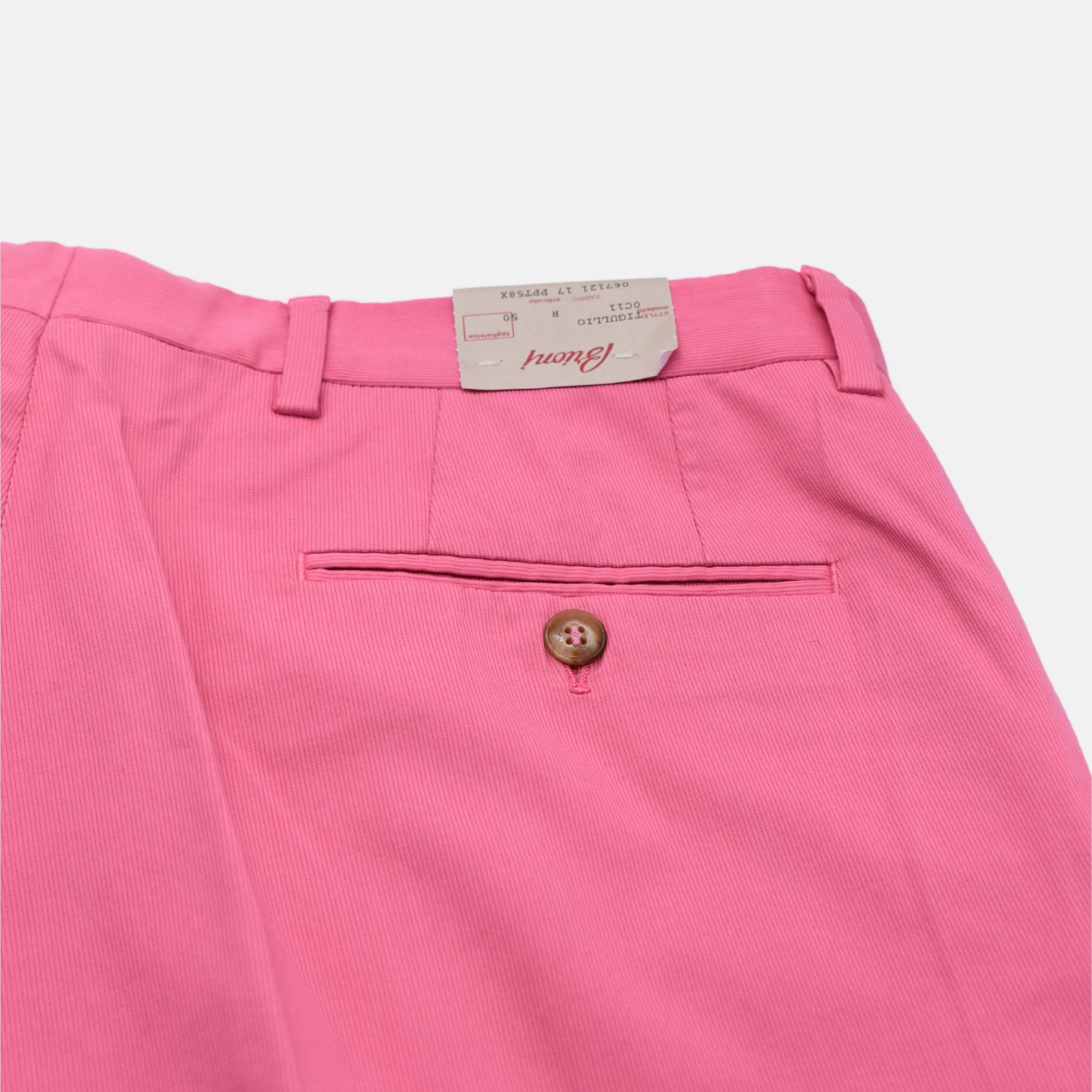 Pink Summer Corduroy Trousers made of Cotton (EU 50)