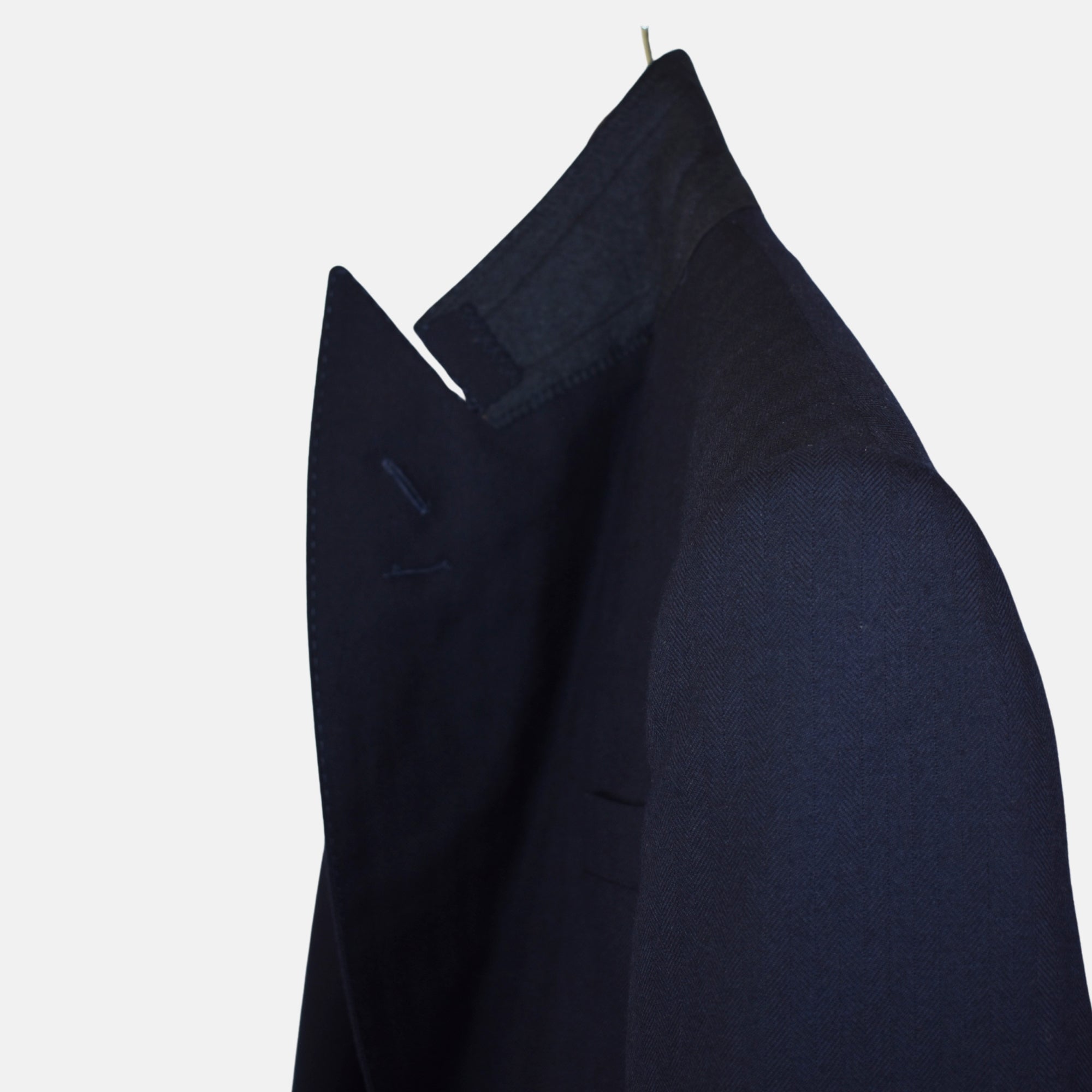 Darkblue Herringbone Suit made of Wool (EU 50)
