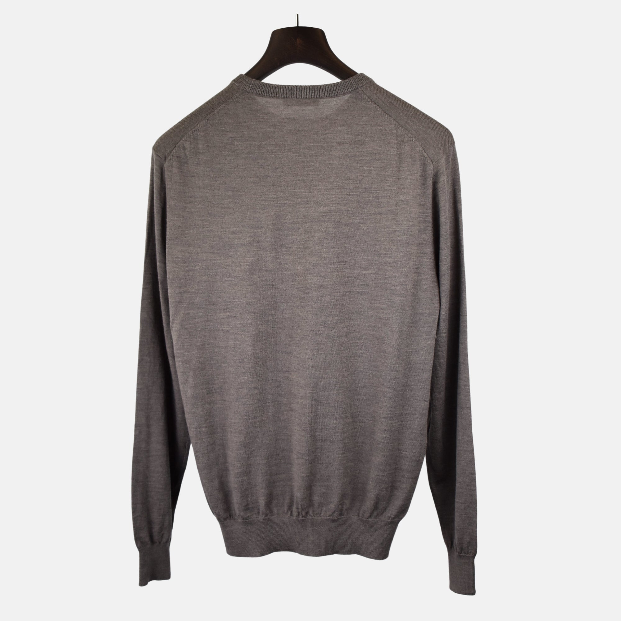 Mud Coloured Pullover made of Merino Wool (XL)