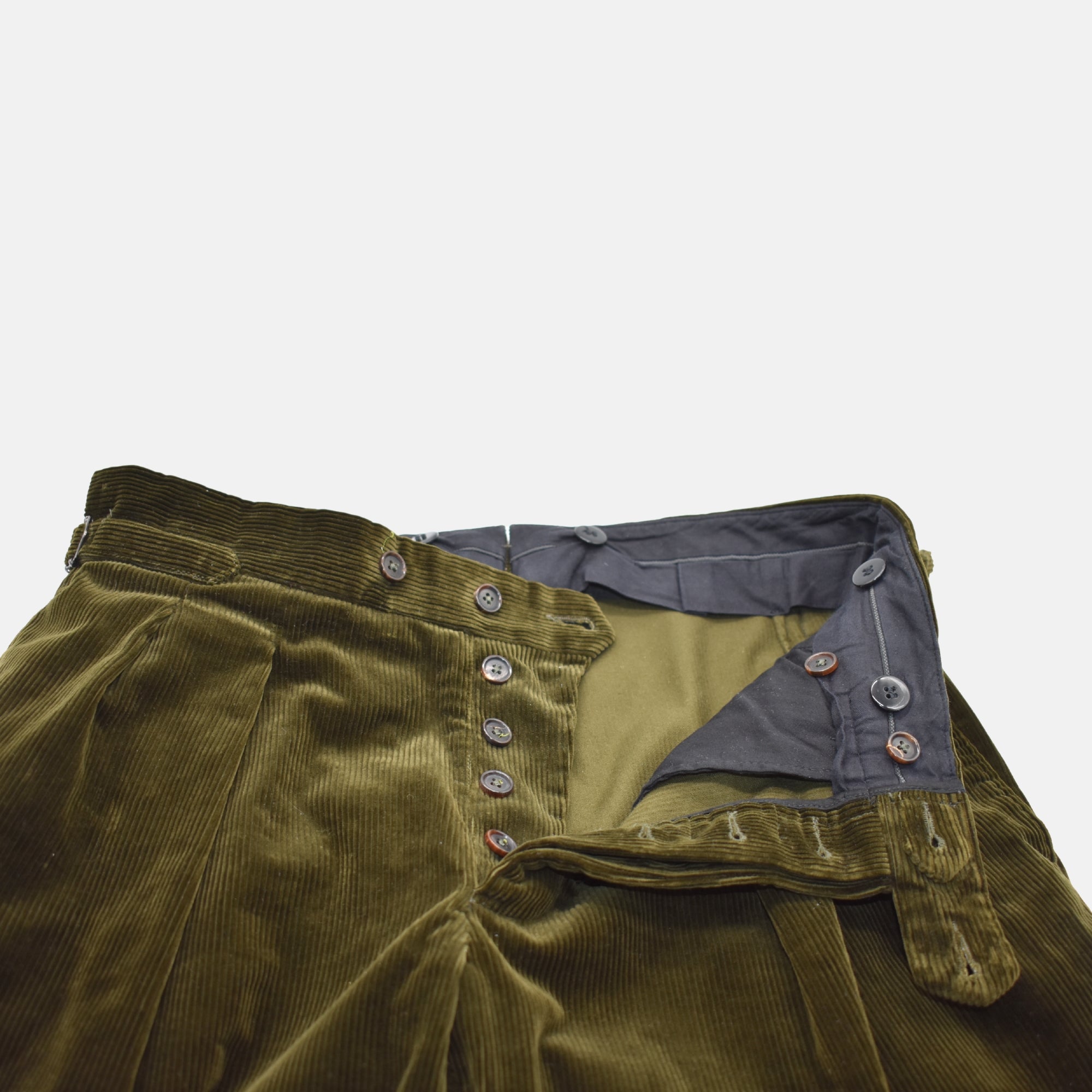 Dark Olive Cordurouy Suit made of Cotton ( EU 50)