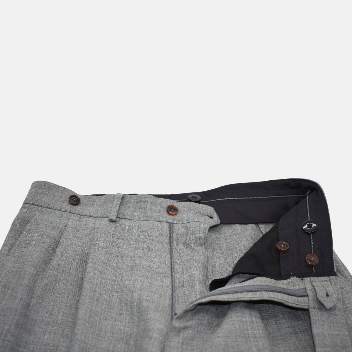 Light Gray Trousers made of Wool (EU 46)