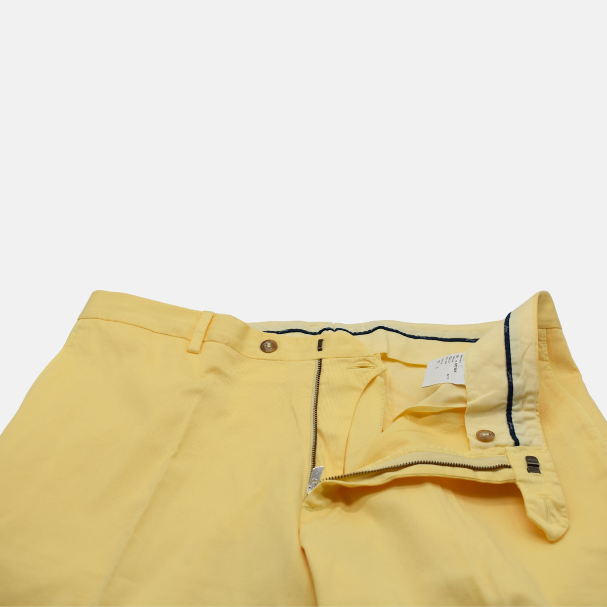 Light Yellow Summer Corduroy Trousers made of Cotton (EU 50)