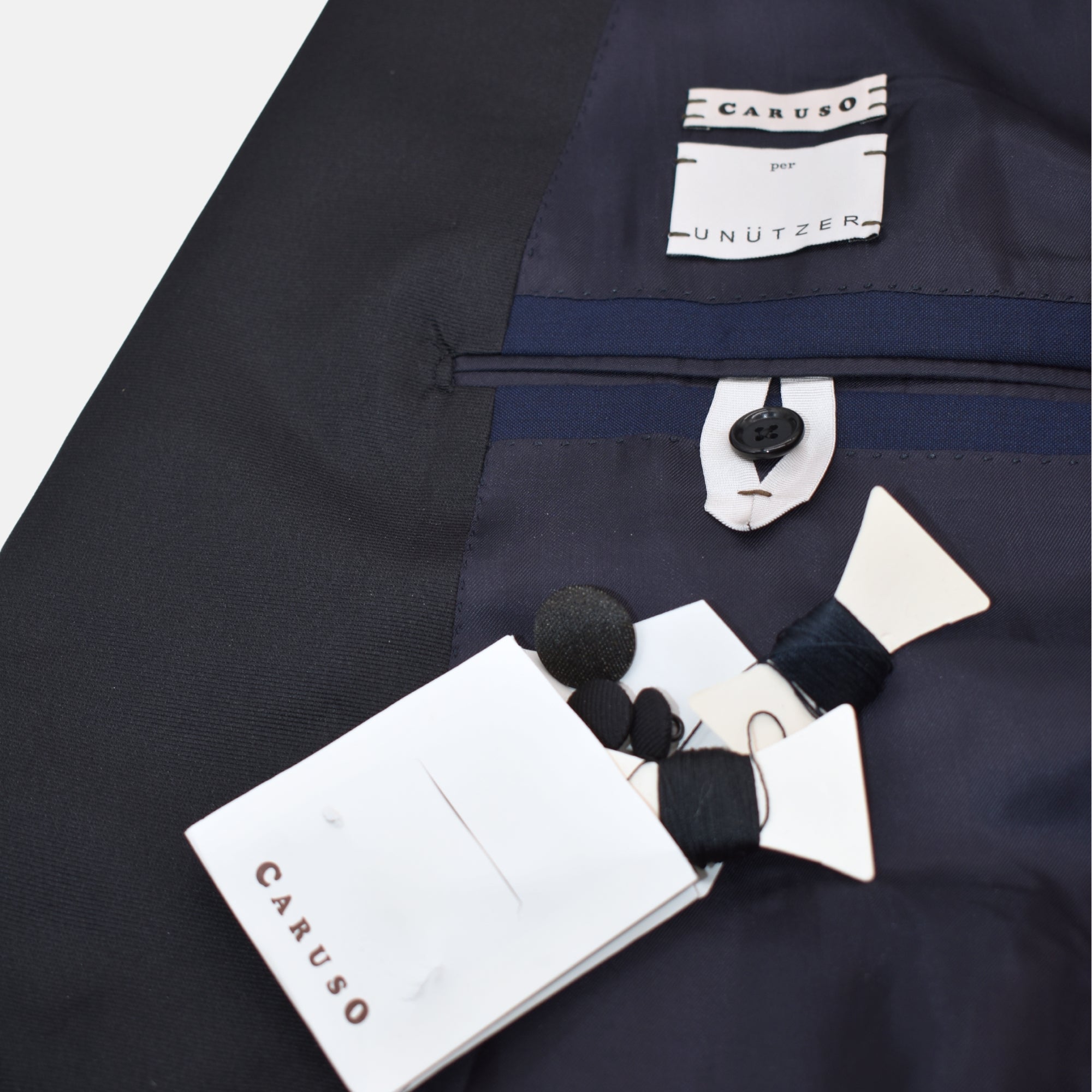 Indigo Blue/Black Smoking made of Wool (EU 54)