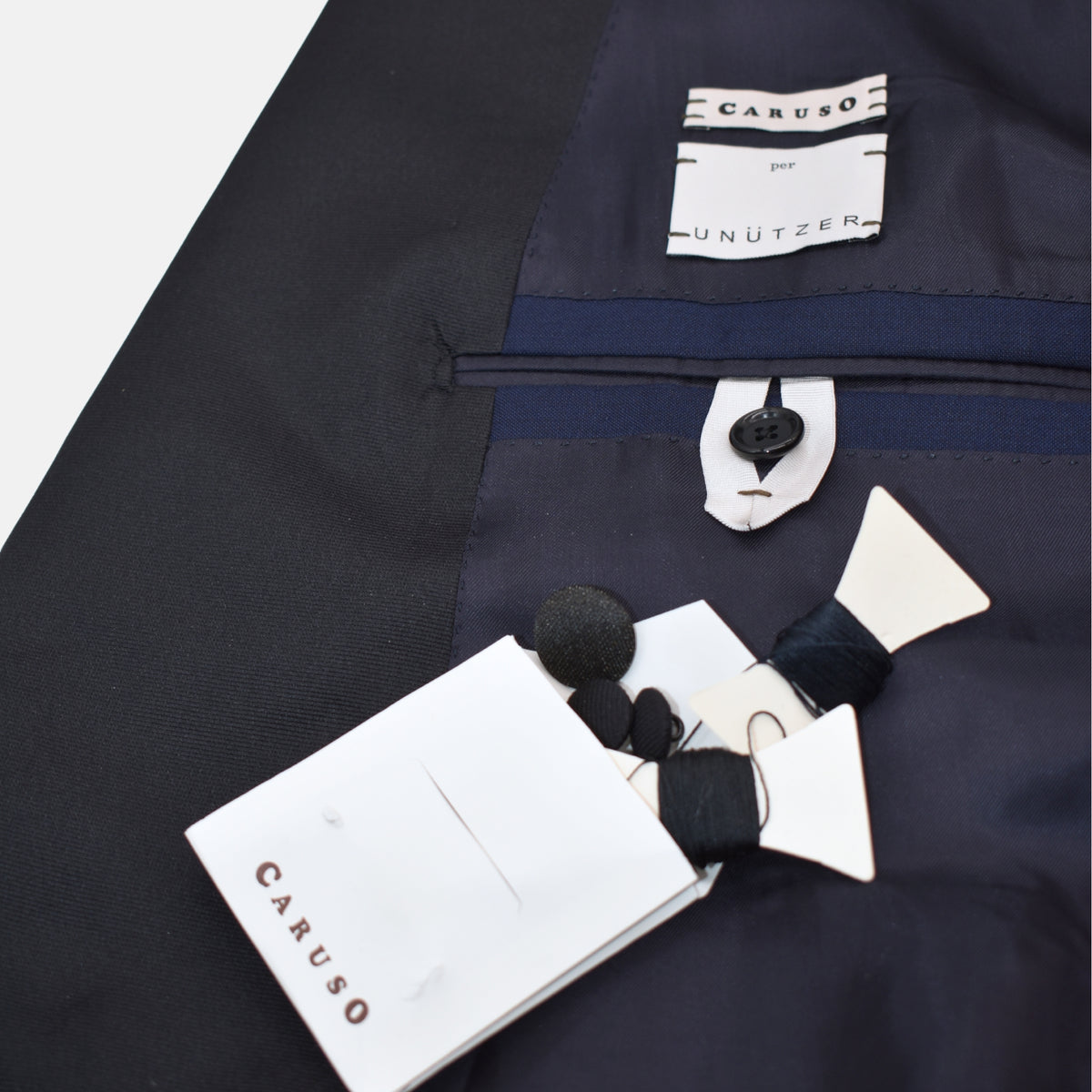 Indigo Blue/Black Smoking made of Wool (EU 54)