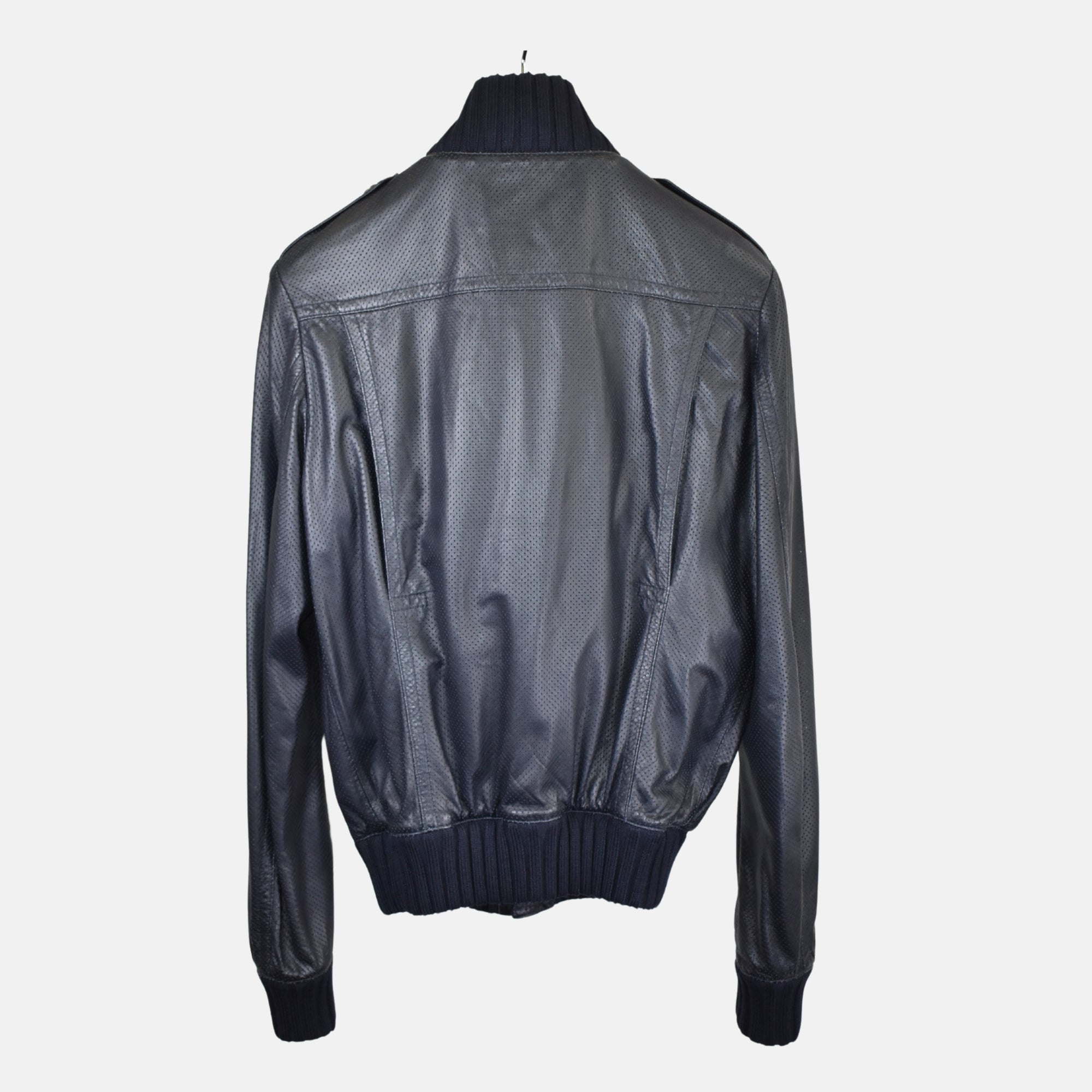 Navy Jacket made of Leather (EU 50)