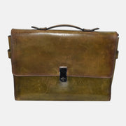 Green Briefcase made of Leather (OS)