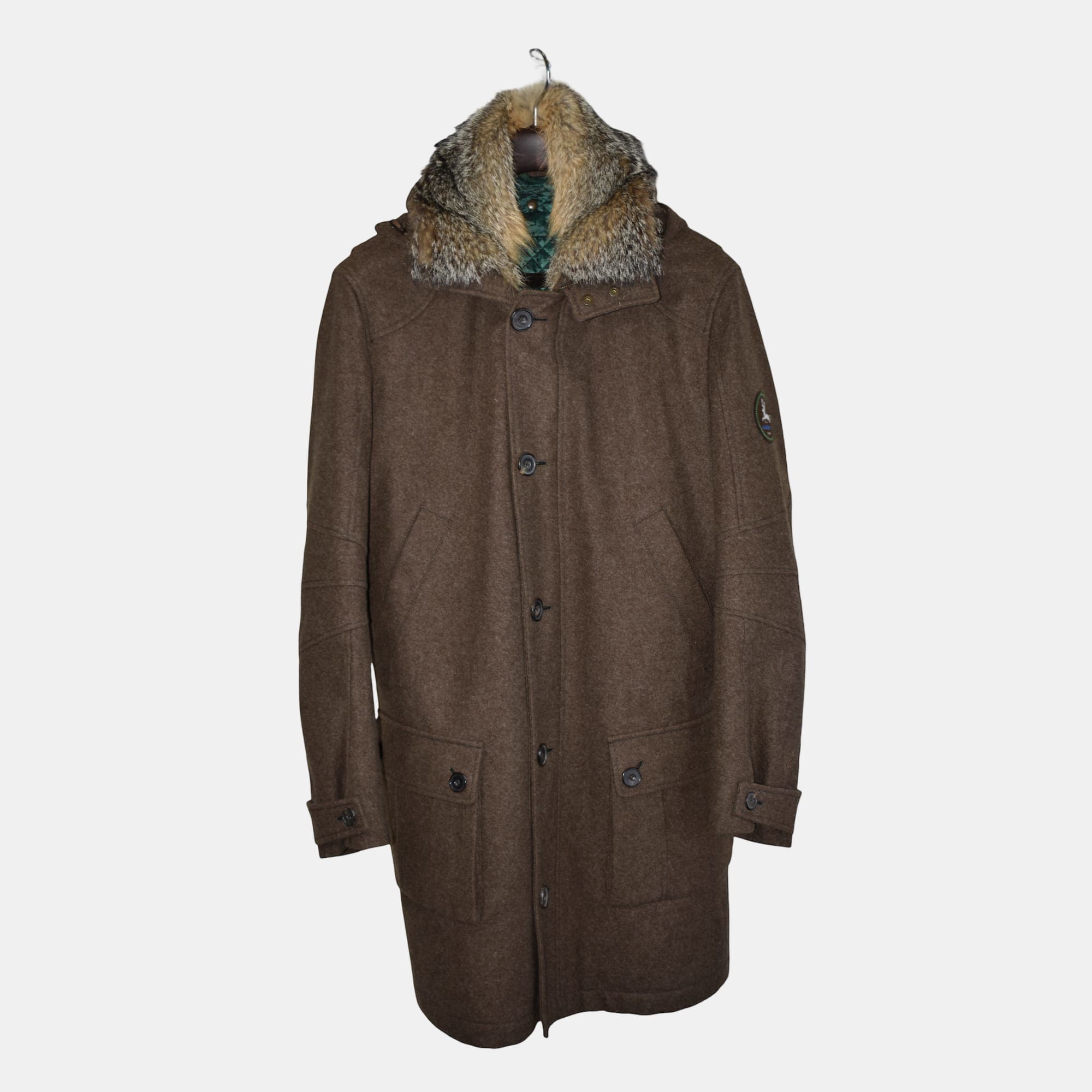 Brown Coat made of Virgin Wool (EU 48)