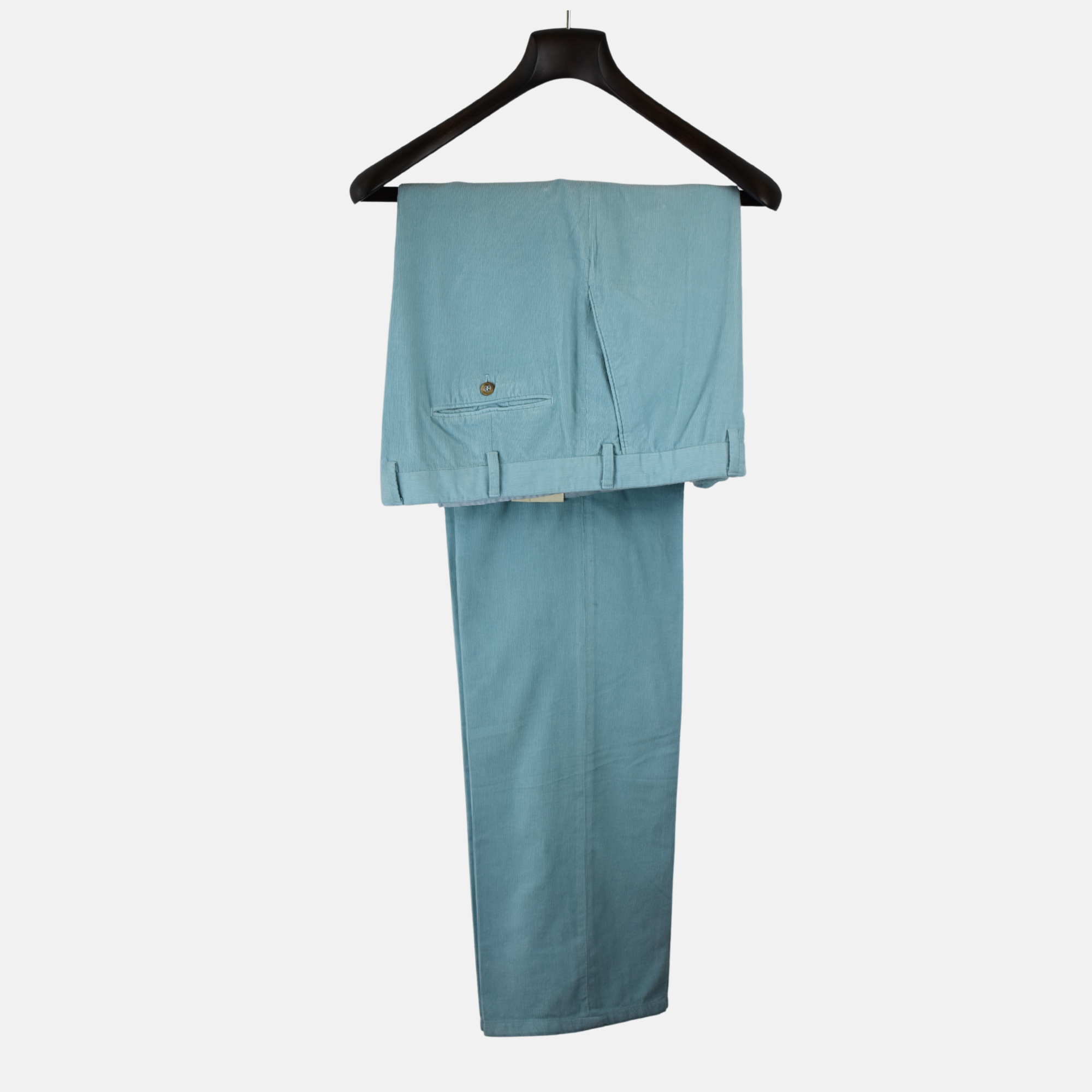 Light Blue Corduroy Trousers made of Cotton (EU 54)