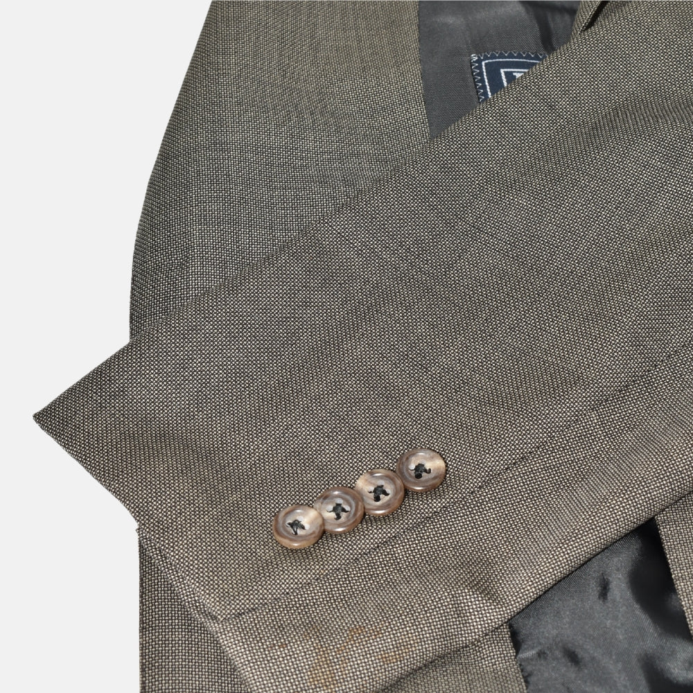 Gray-Beige Suit made of Virgin Wool (EU 50)