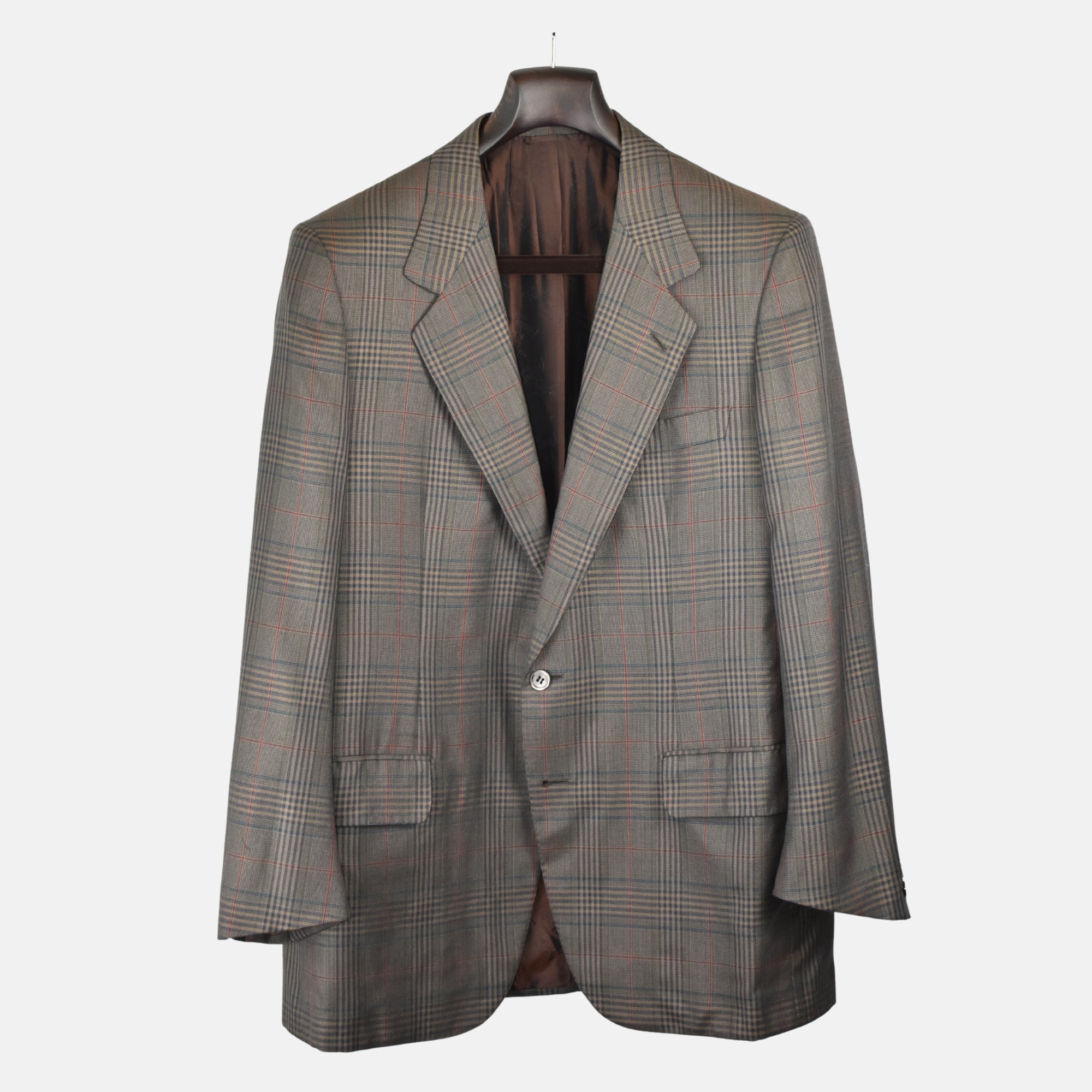 Multicoloured Checkered Blazer made of Wool/Silk (EU 50)