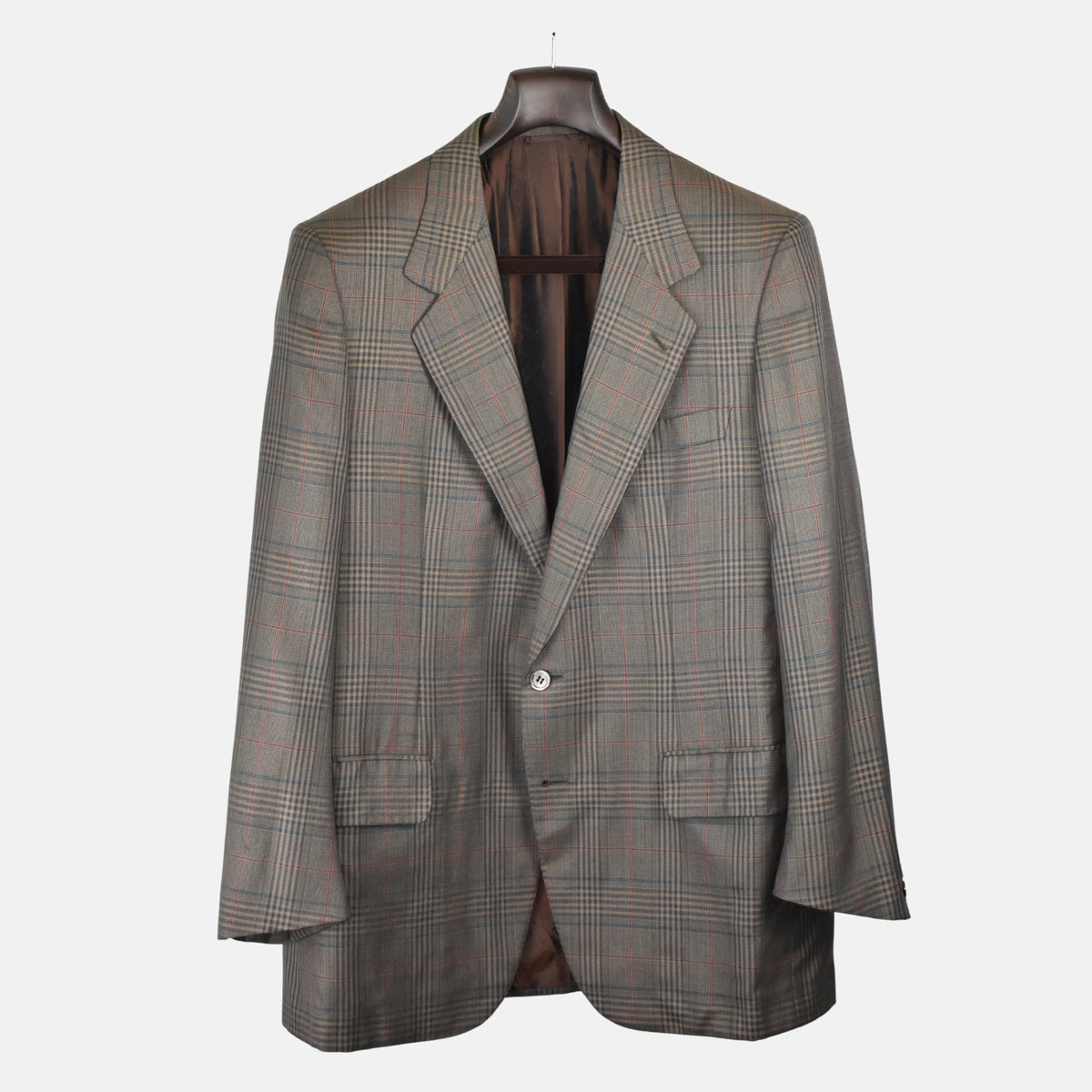 Multicoloured Checkered Blazer made of Wool/Silk (EU 50)