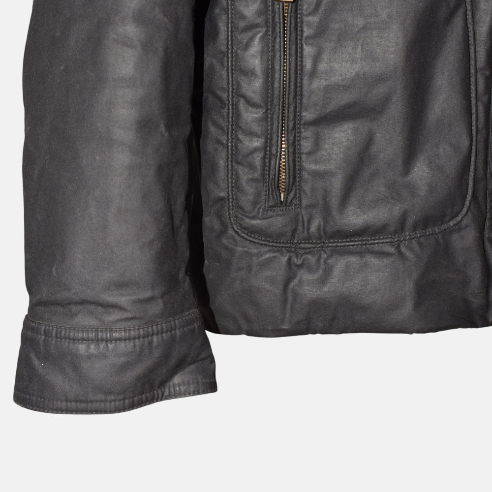 Black Waxed Jacket made of Polyester (EU 50)