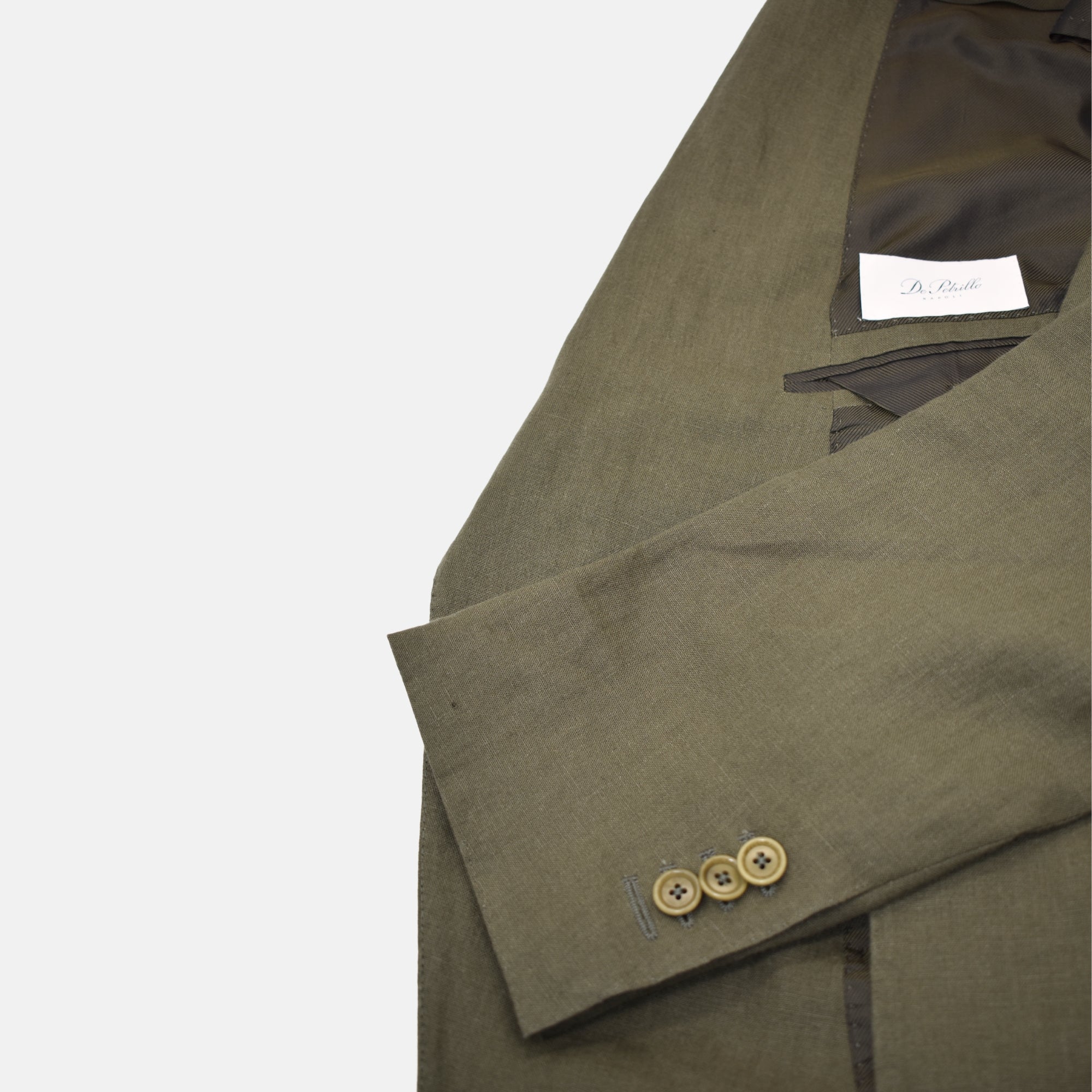 Khaki Suit made of Linen (EU 54)