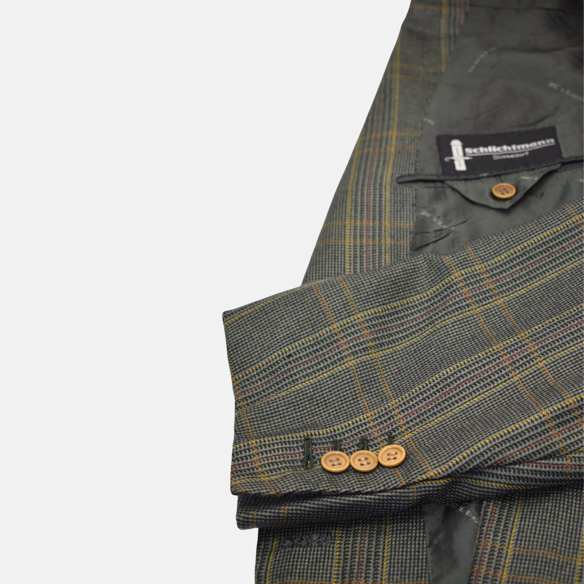 Multicoloured Checkered Blazer made of Cashmere (EU 52)