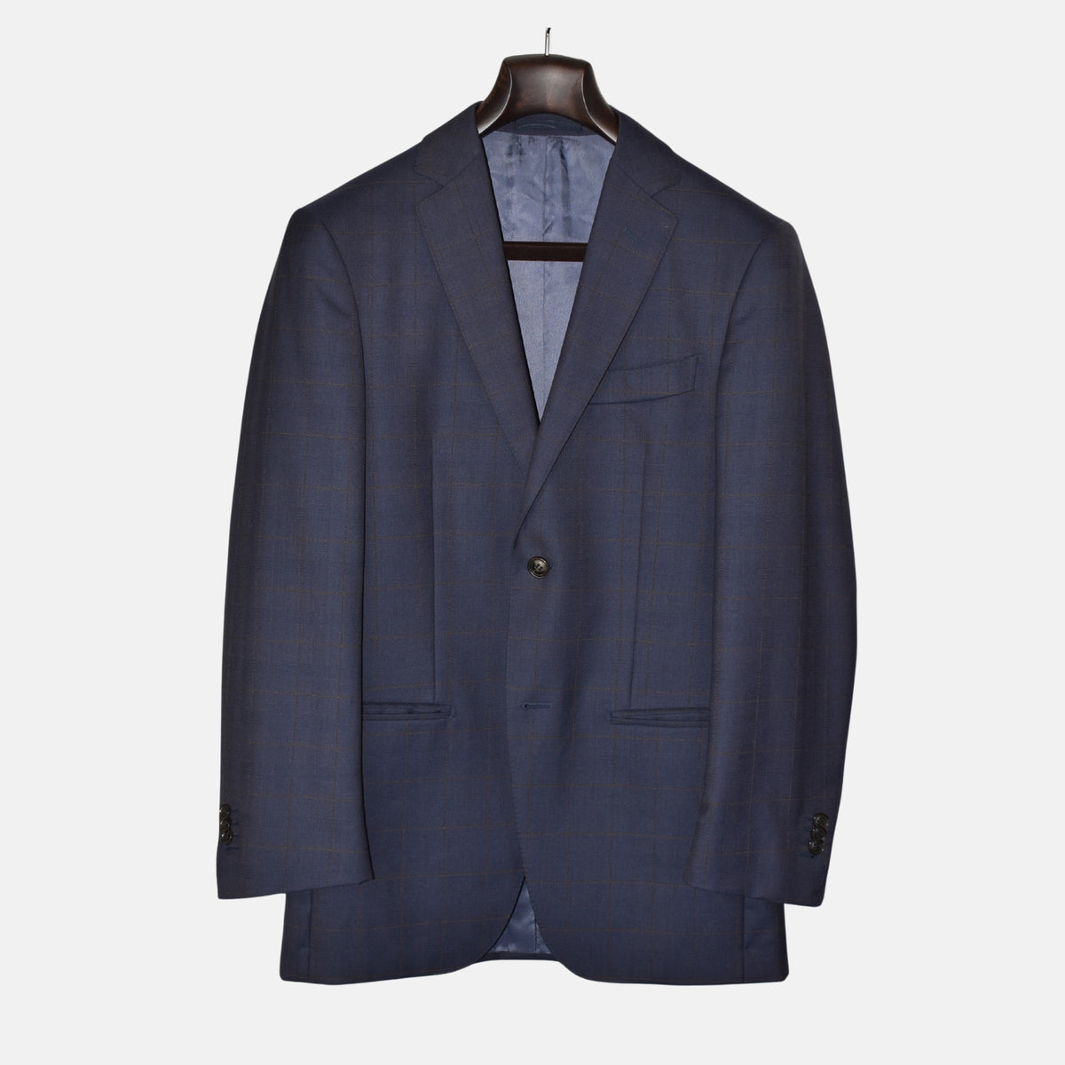 Blue Suit with Overcheck (EU 44)