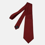 Red Patterned Tie made of Silk