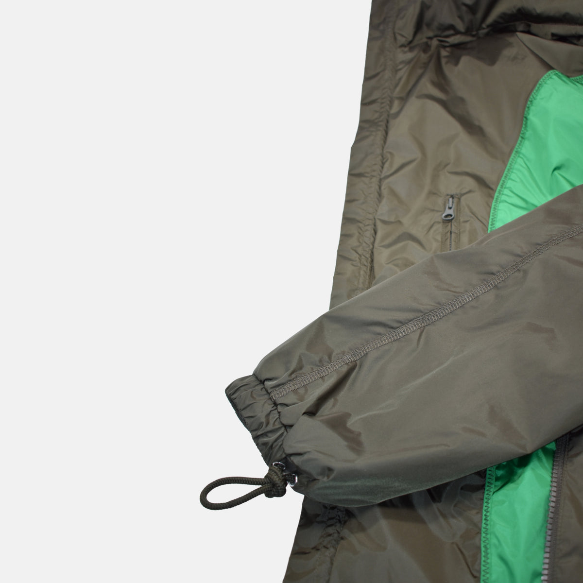 Khaki Rain Coat made of Polyamide (EU 46)