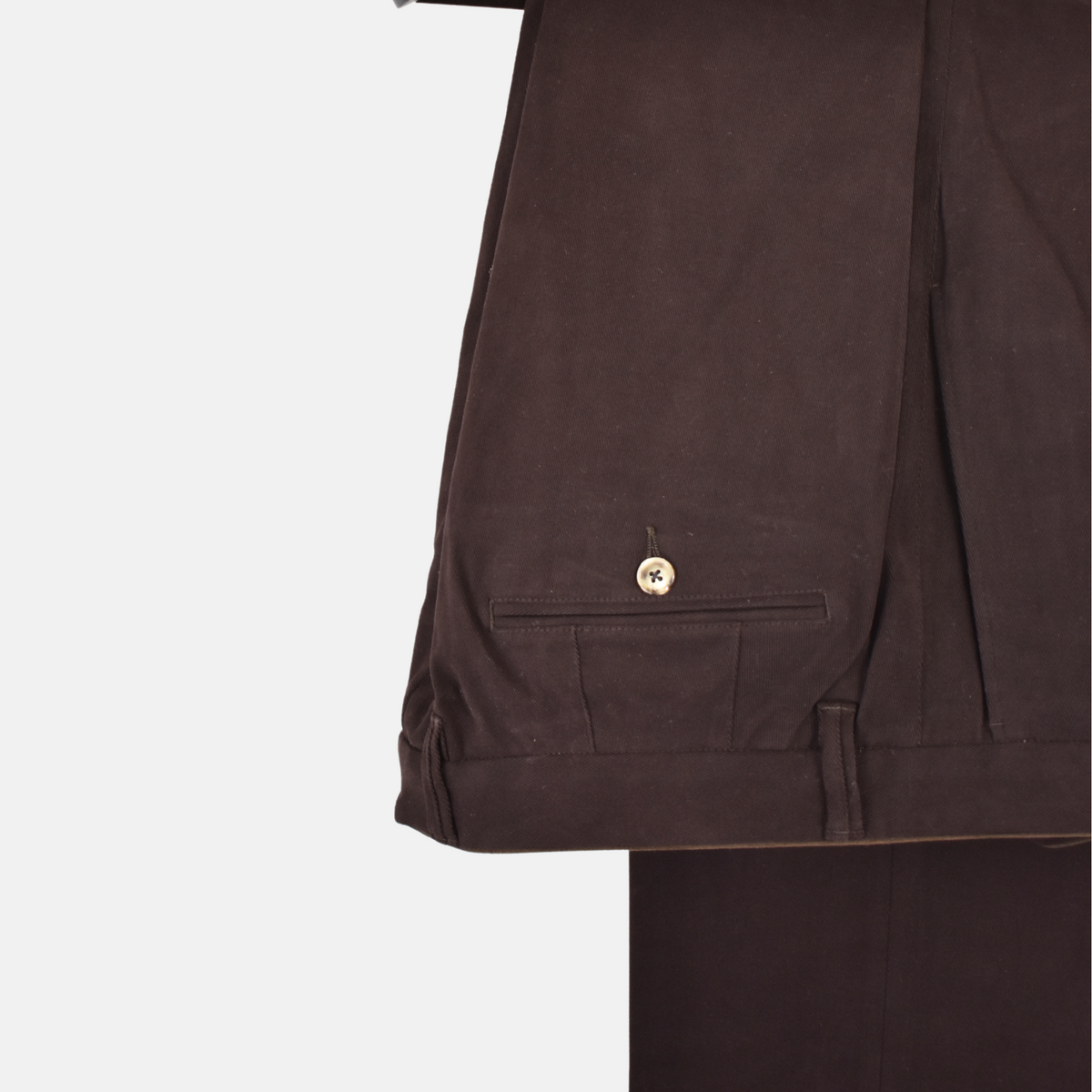 Brown Trousers made of Cotton (EU 54)